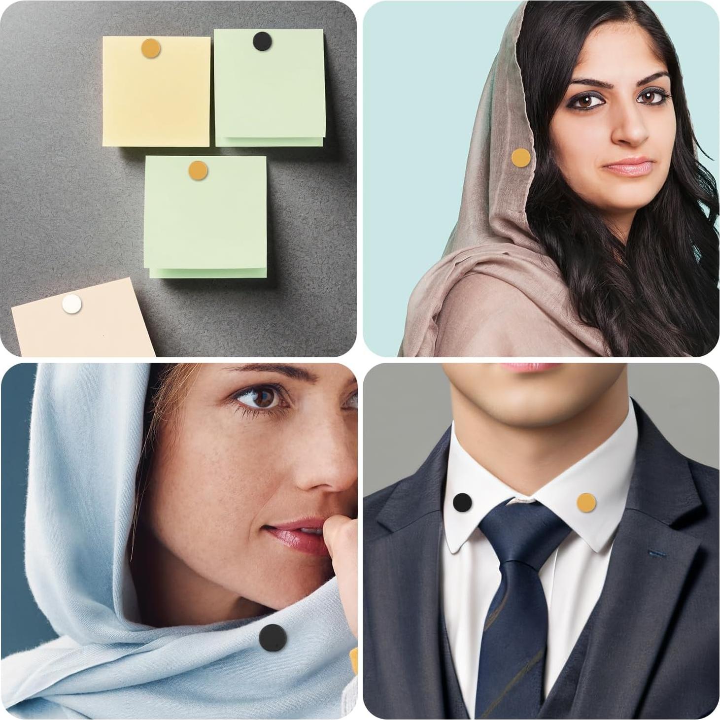 4 Pines Magnéticos para Hijab XIHIRCD, Sin Agujas, 1.4cm