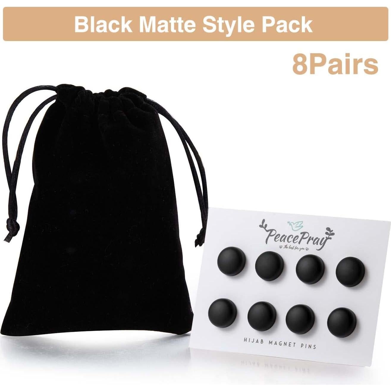 8 Pares de Pines Magnéticos para Hijab PeacePray - Multiusos