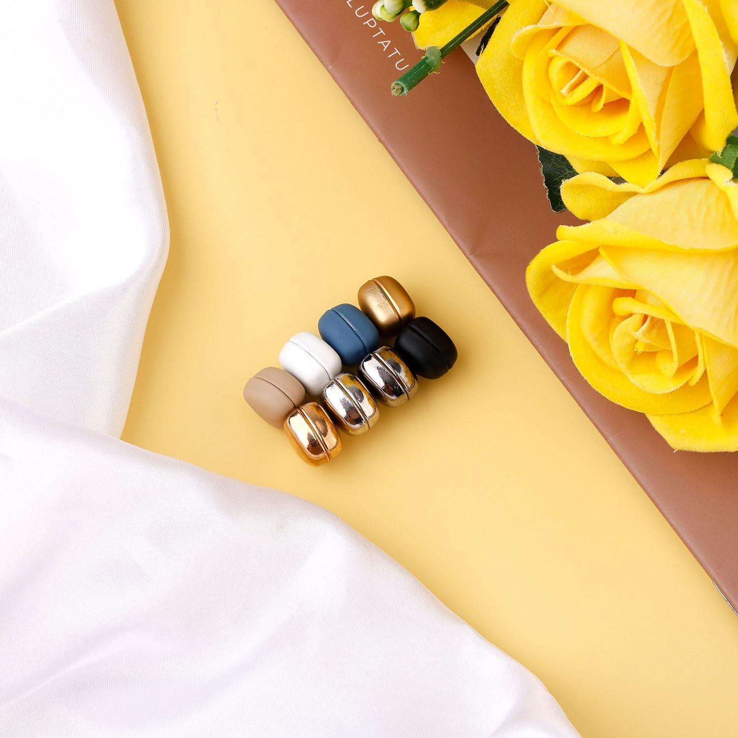 8 Alfileres Magnéticos para Hijab Corazón Multicolor 1.4cm