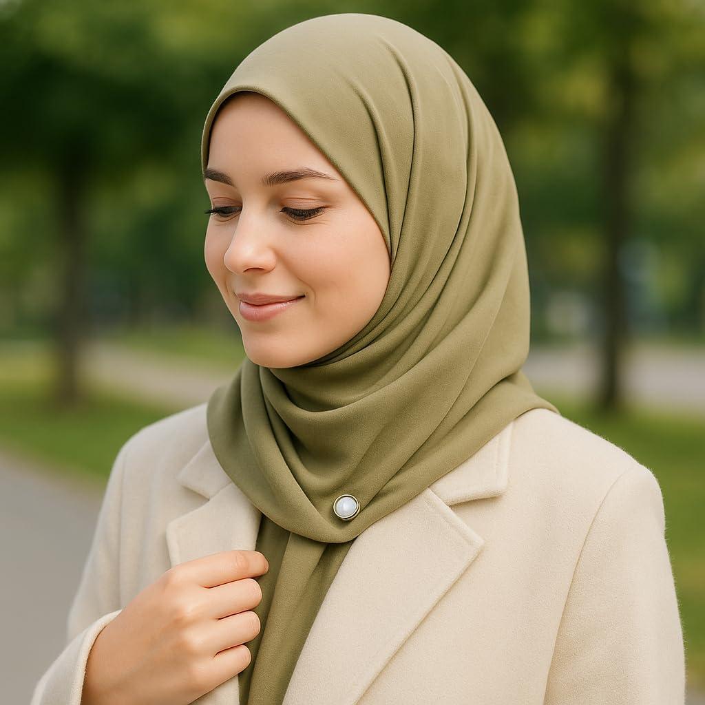 Juego de 4 Pines Magnéticos para Hijab Genérico - Clips Elegantes