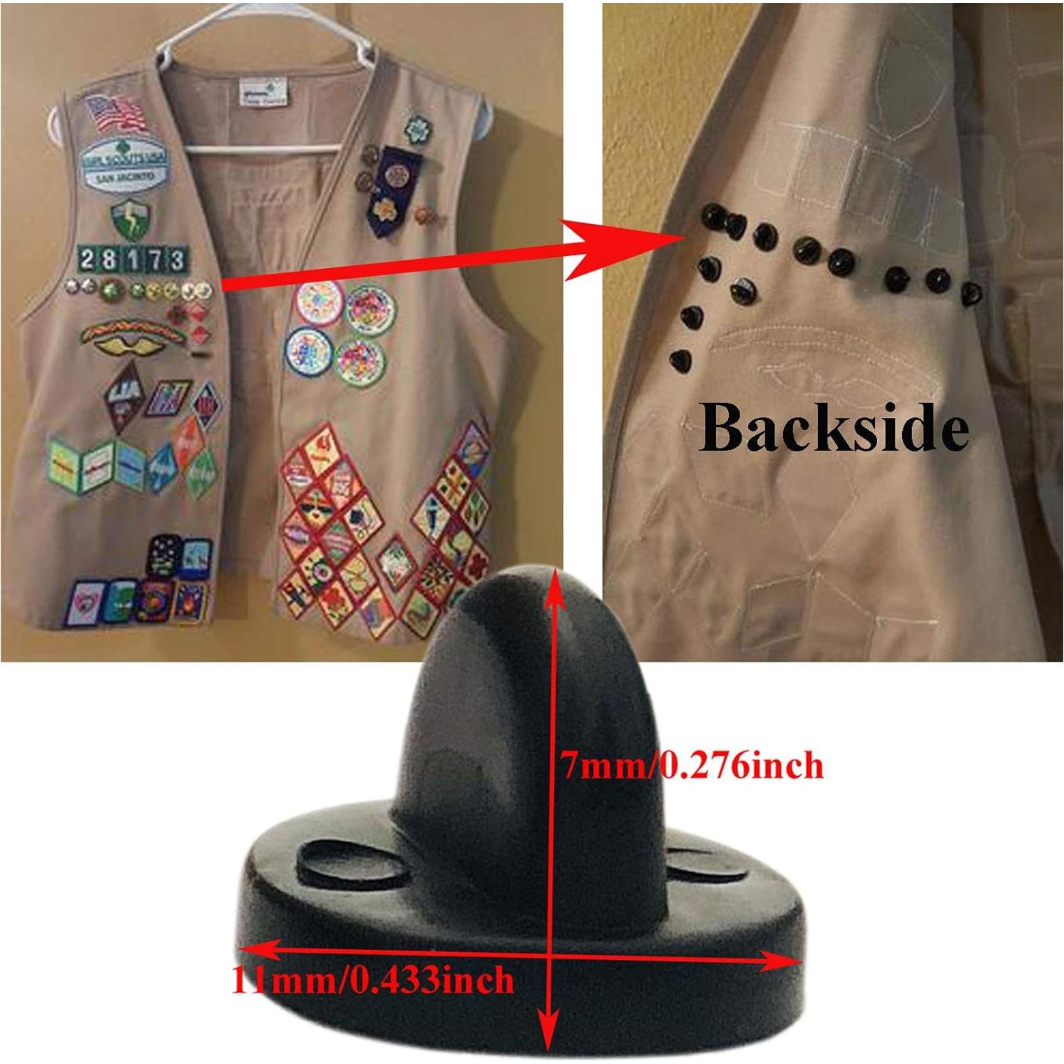 50 Respaldo de Pin de Goma PVC Clutch Mariposa Negro