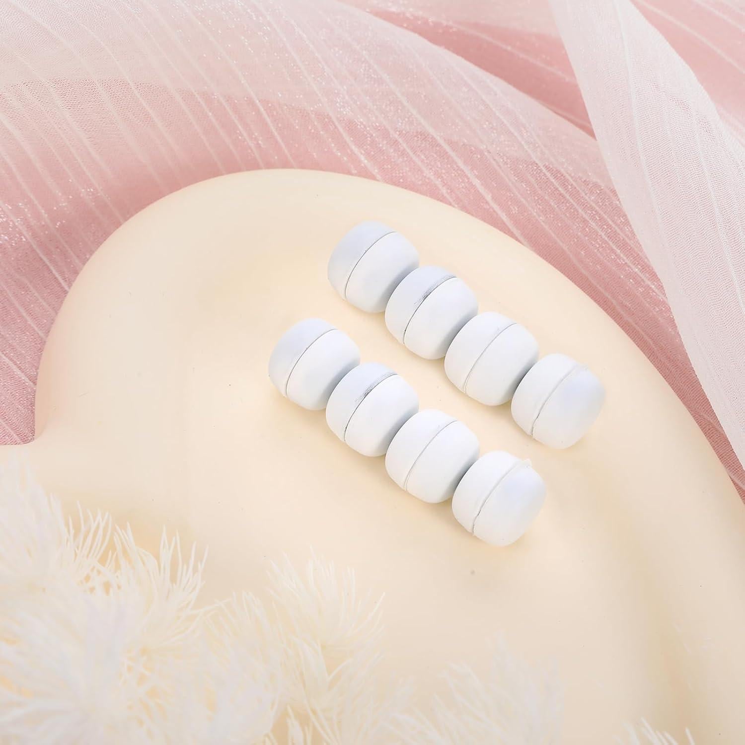 8 Imanes para Hijab YONHTUTU Blancos, Sujetadores Sin Pin