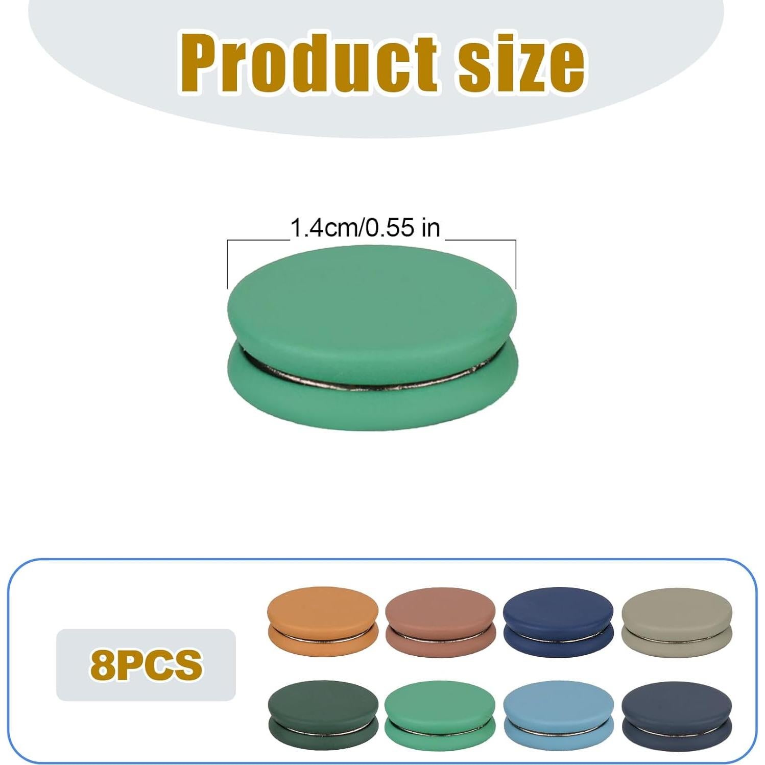 8 Alfileres Magnéticos para Hijab XIHIRCD 1.4 cm Multiusos