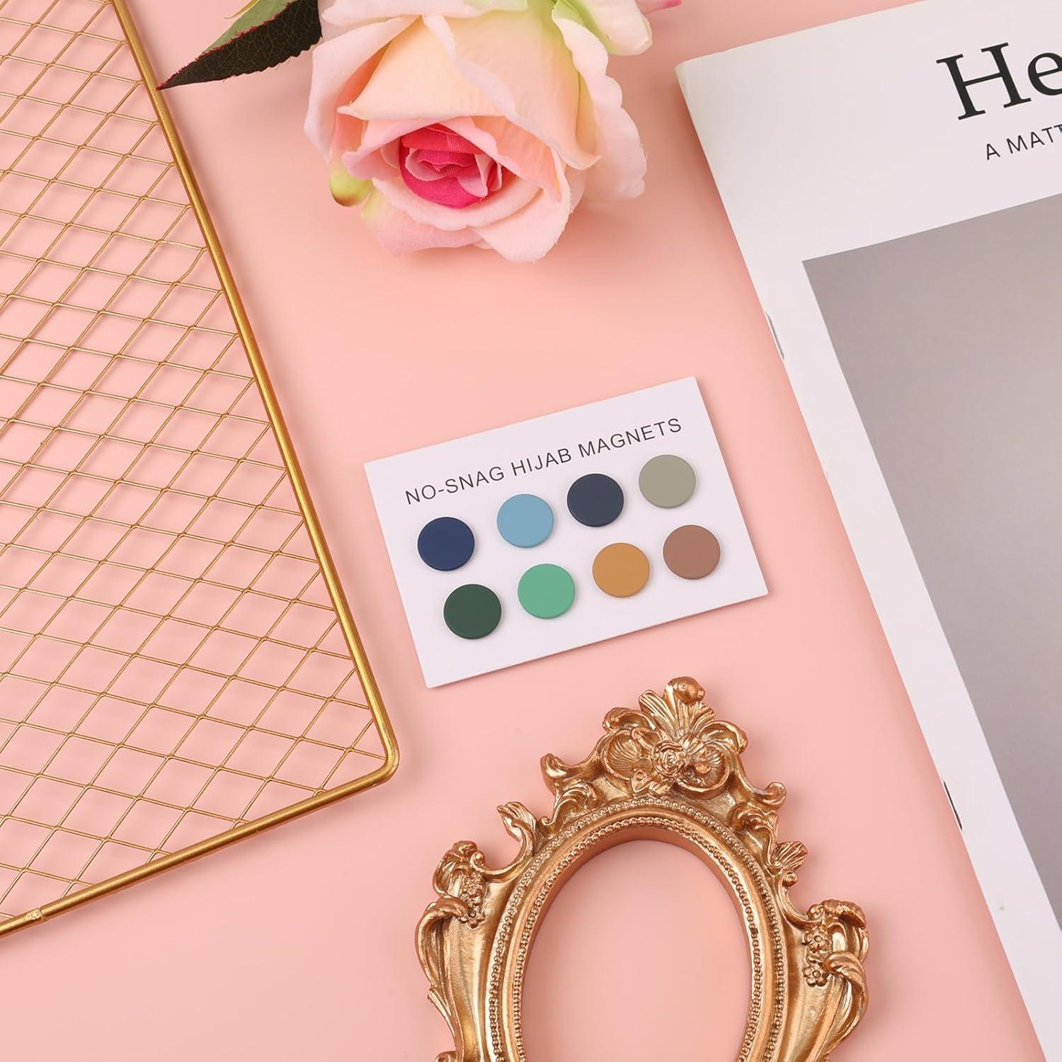 8 Alfileres Magnéticos para Hijab XIHIRCD 1.4 cm Multiusos