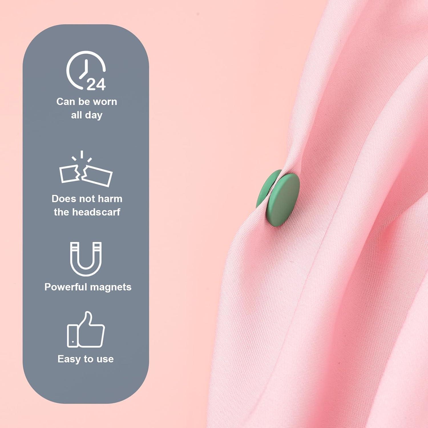 8 Alfileres Magnéticos para Hijab XIHIRCD 1.4 cm Multiusos