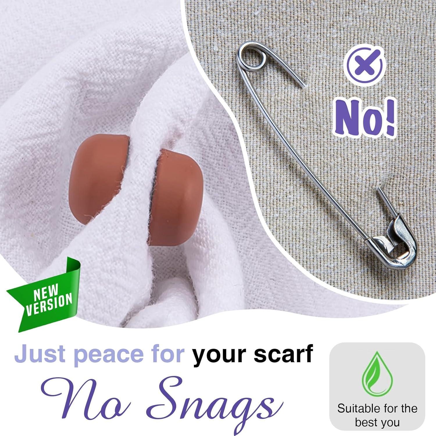 12 Pines Magnéticos Fuertes Tinrous para Hijab y Bufanda