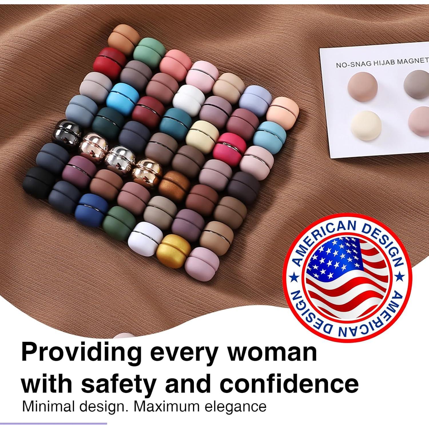 12 Pines Magnéticos Fuertes Tinrous para Hijab y Bufanda