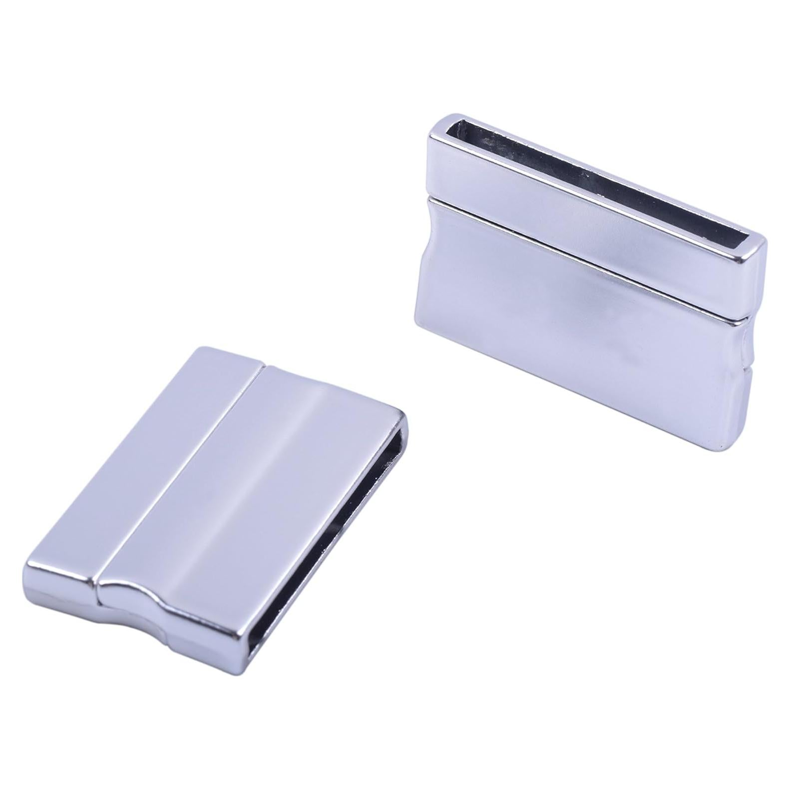 Cierres Magnéticos Plateados Mate KONMAY 3 Sets 30x3mm