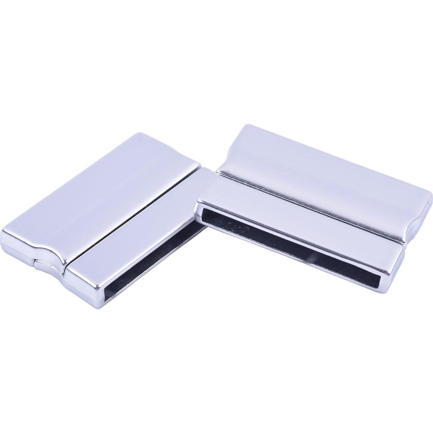 Cierres Magnéticos Plateados Mate KONMAY 3 Sets 30x3mm