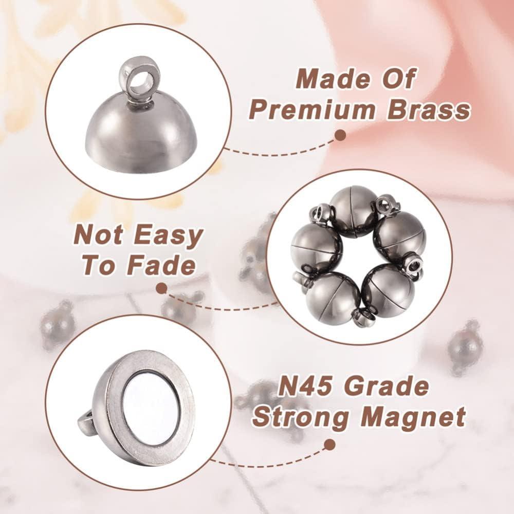 20 Broches Magnéticos Craftdady 14.5x8mm para Joyería