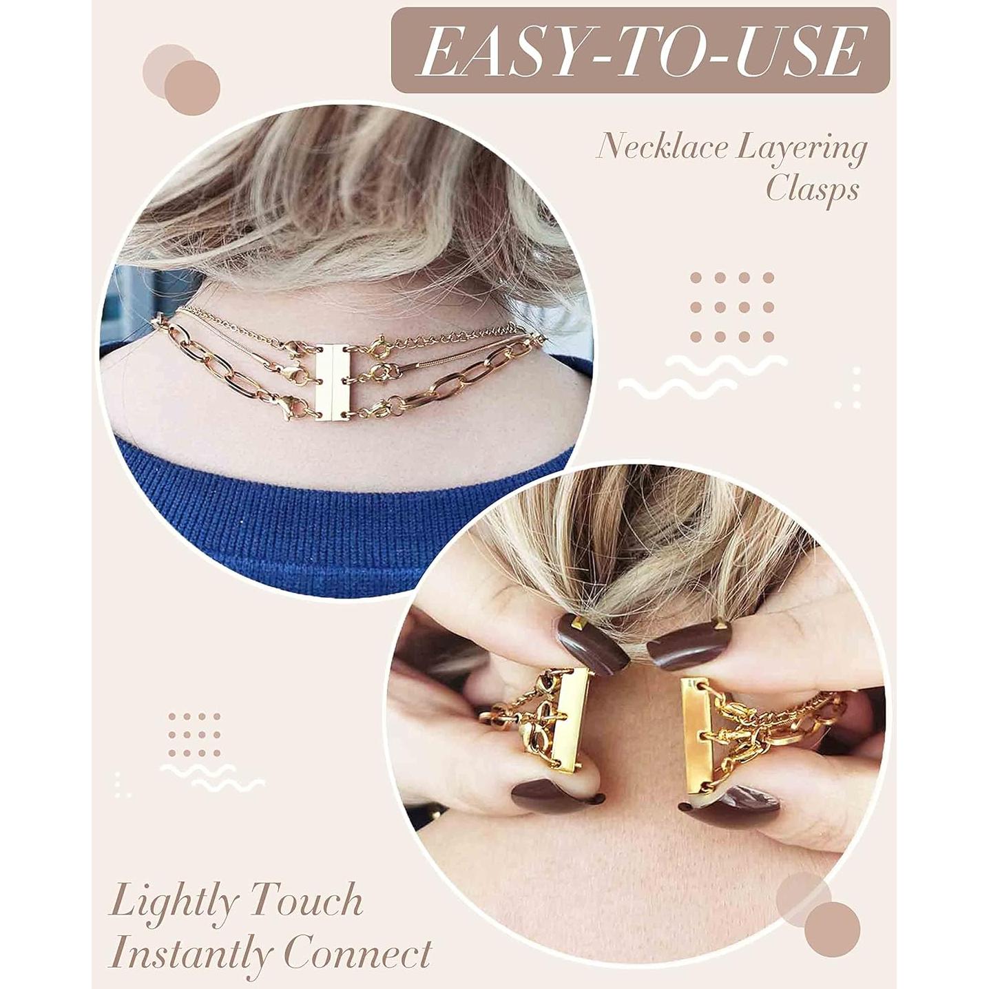 Separador de Collar en Capas OHINGLT con Cierre Magnético 18K