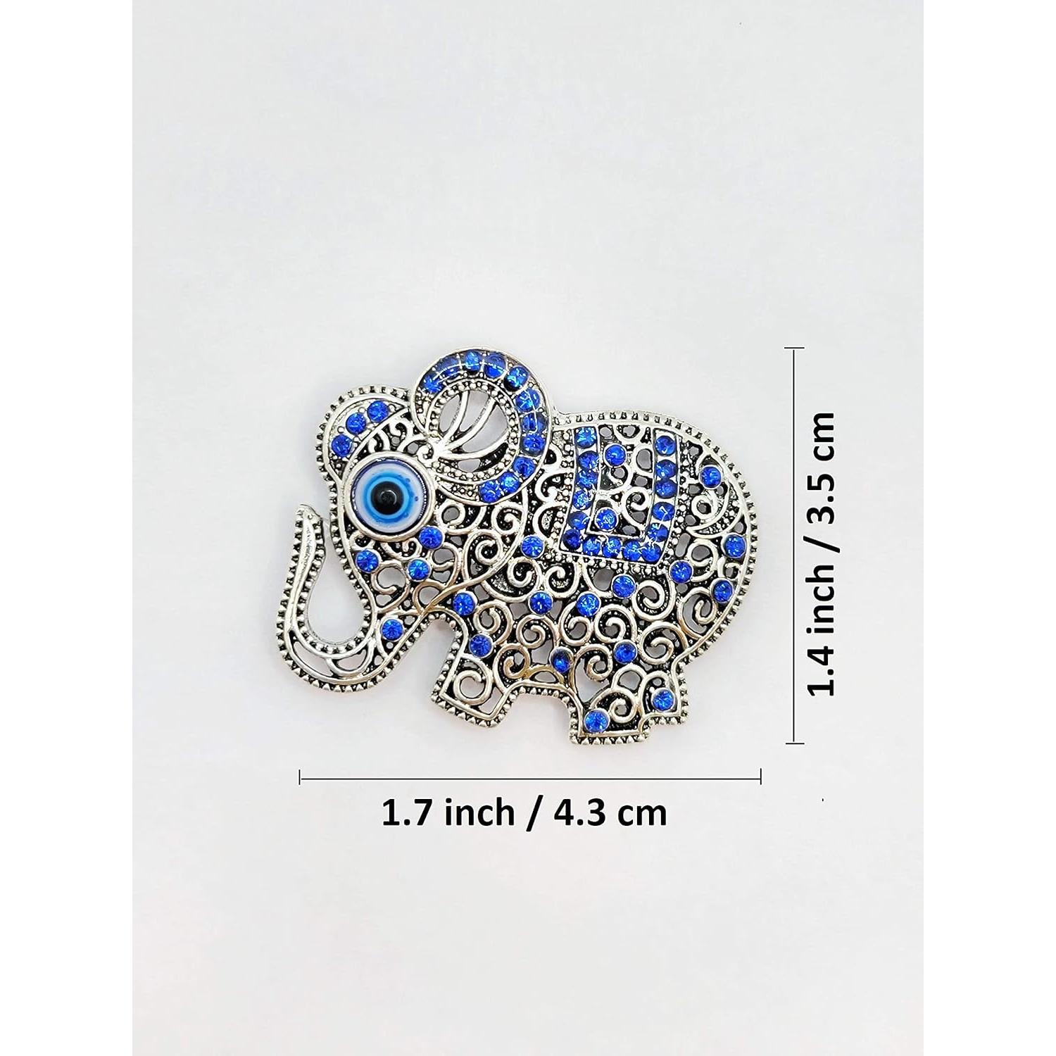 Imán Decorativo Elefante LUCKBOOSTIUM - Aleación Metálica 4.3x3.6cm