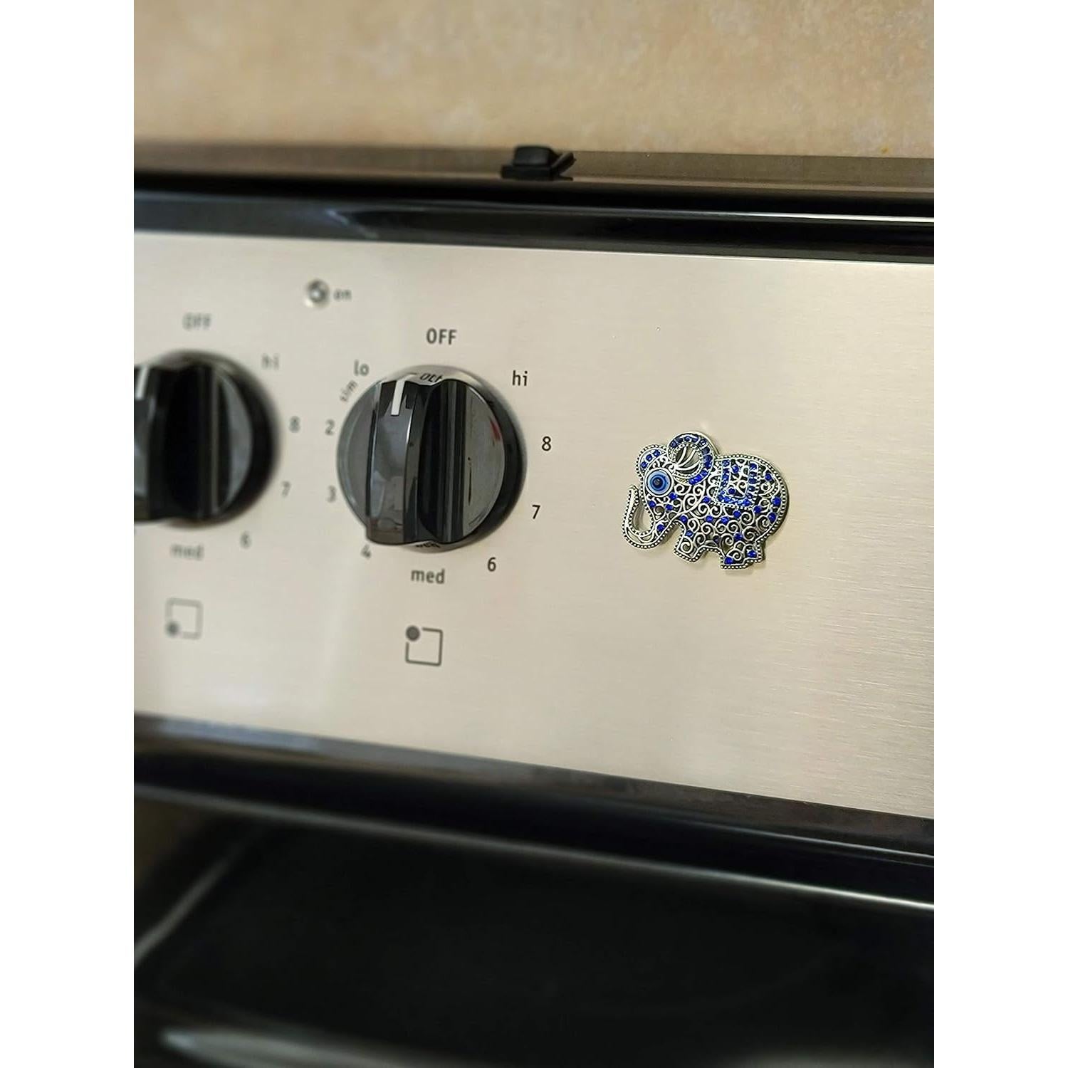 Imán Decorativo Elefante LUCKBOOSTIUM - Aleación Metálica 4.3x3.6cm