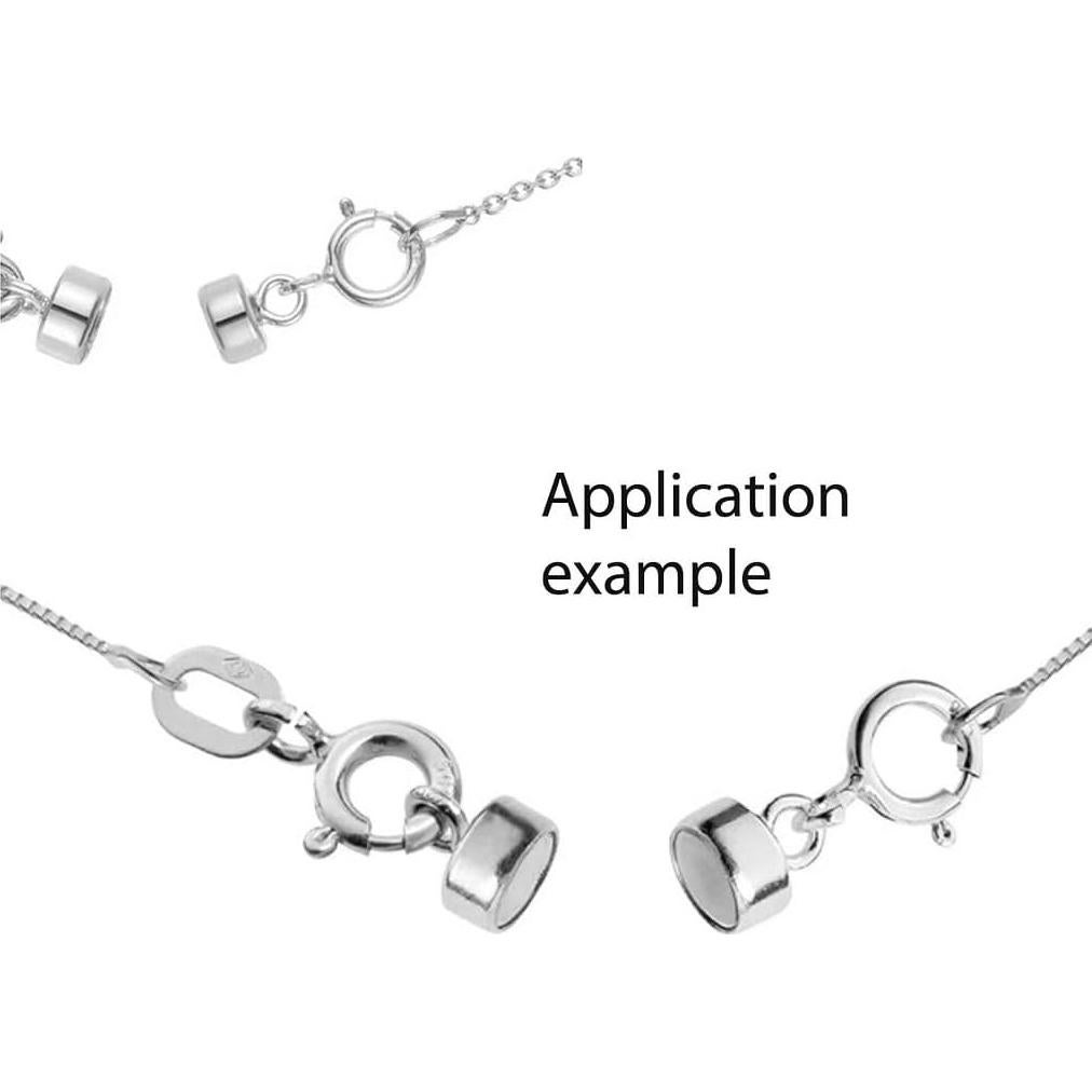 5 Cierres Magnéticos de Plata Esterlina 925 Adabele - Hipoalergénicos