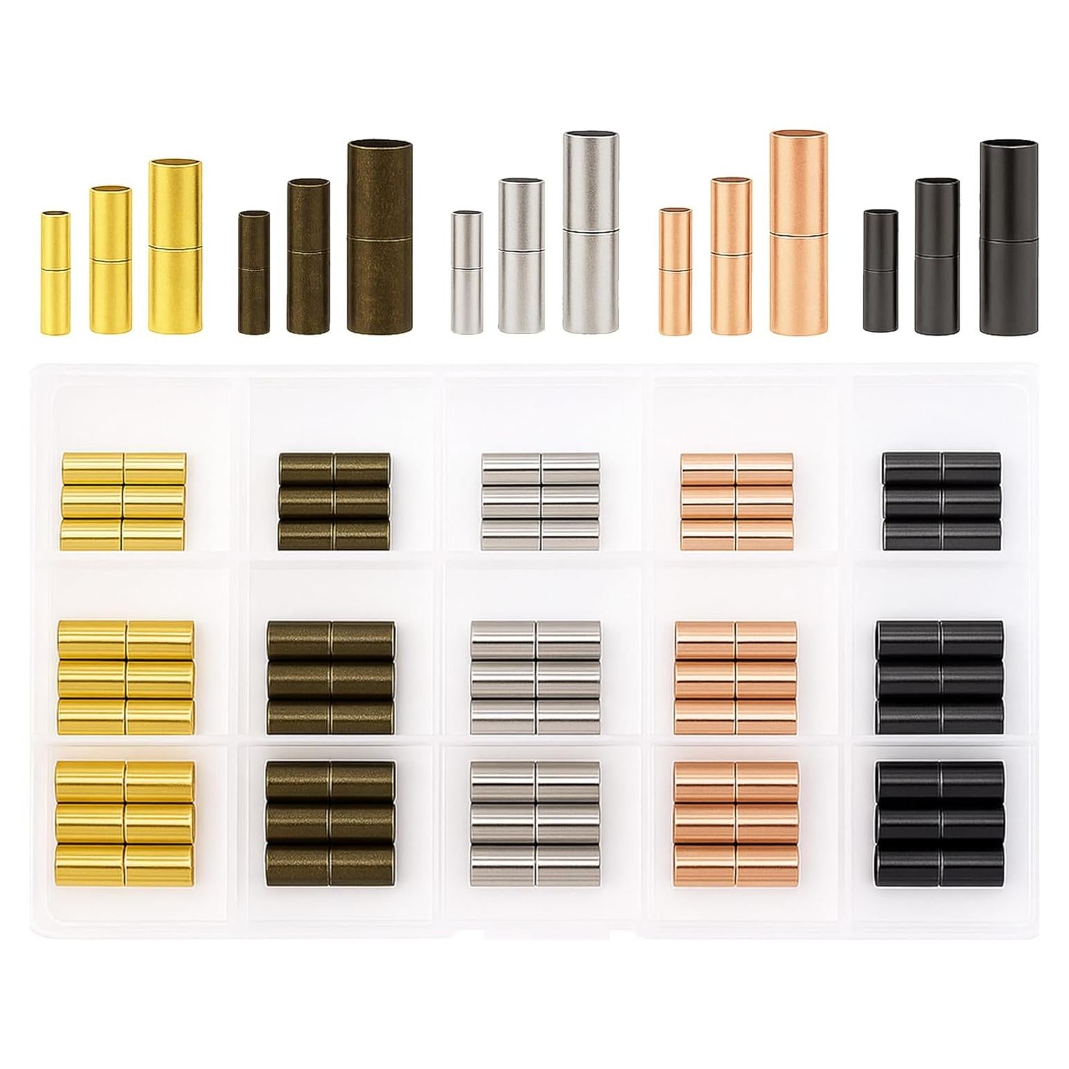 Cierres Magnéticos para Joyería Mandala Crafts 50 Pcs 4-8mm