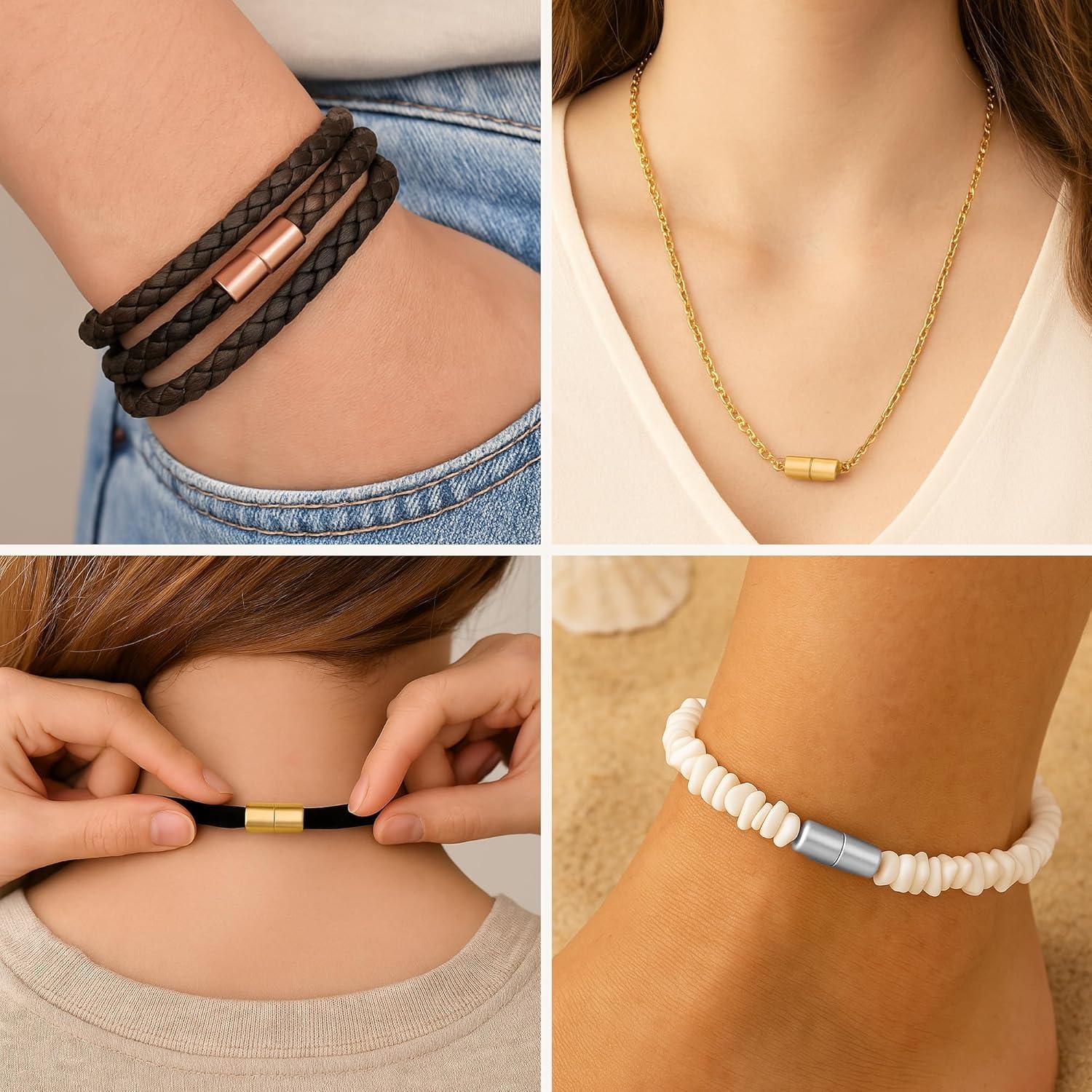 Cierres Magnéticos para Joyería Mandala Crafts 50 Pcs 4-8mm