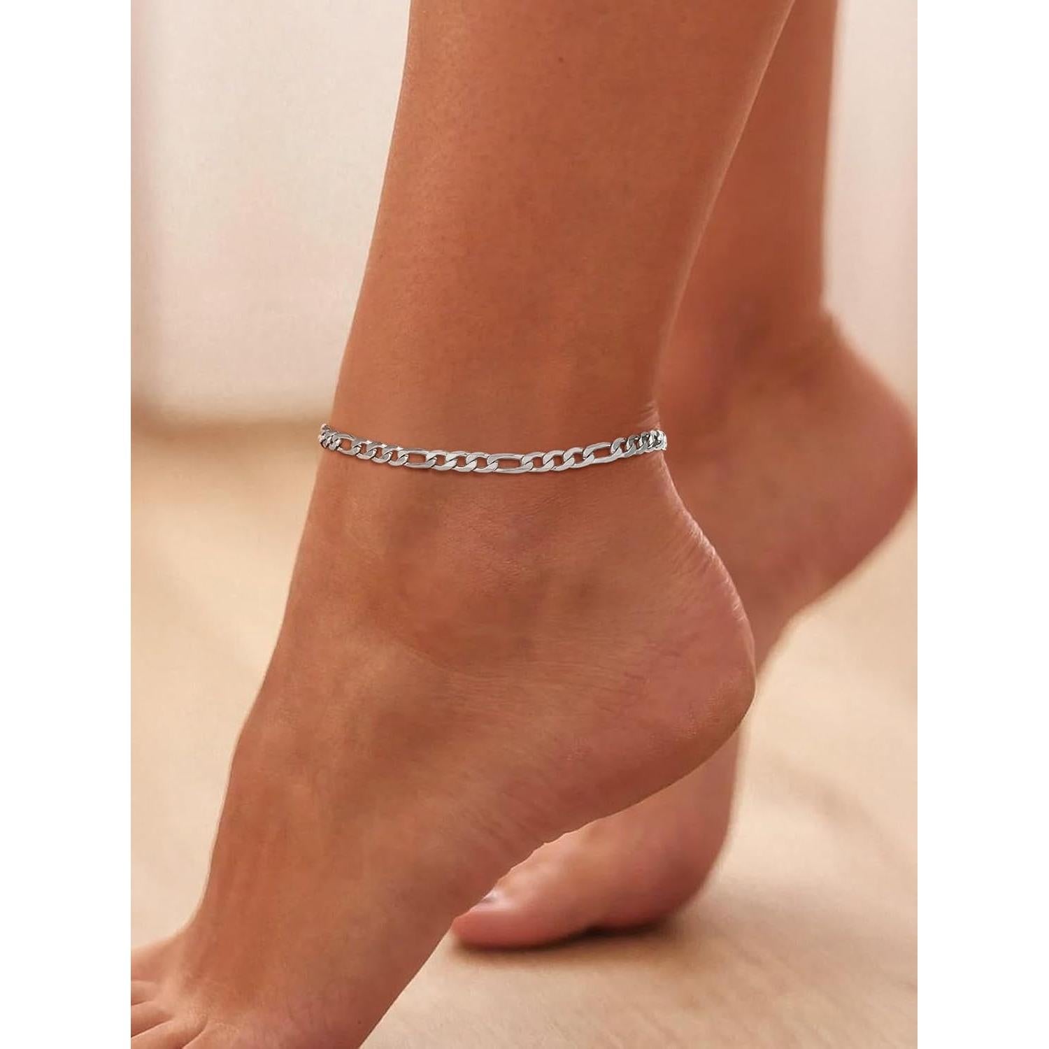 Pulsera de Tobillo FindChic de Acero Inoxidable 21.6 cm