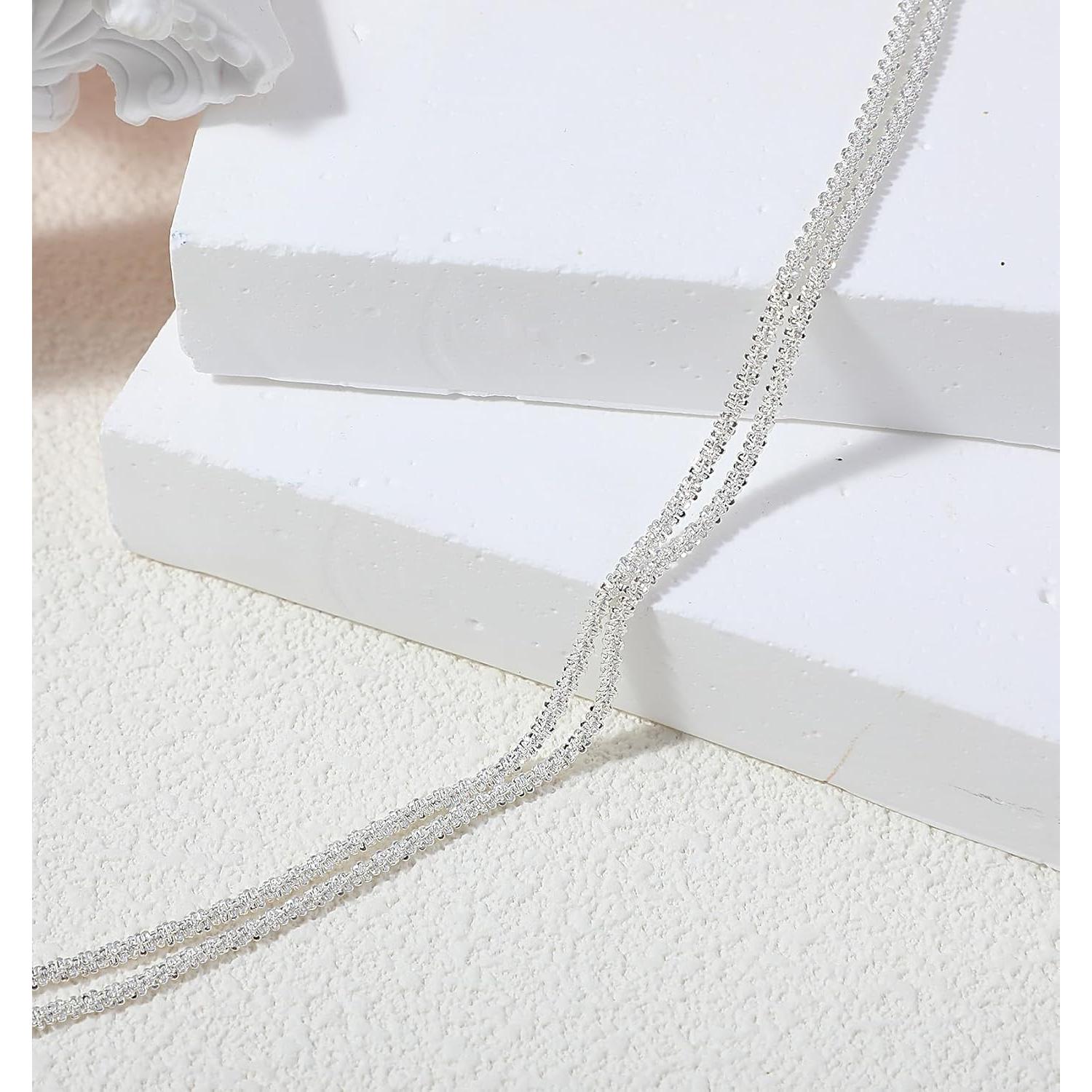 Tobilleras de Plata Esterlina Ajustables para Mujeres - Impermeables