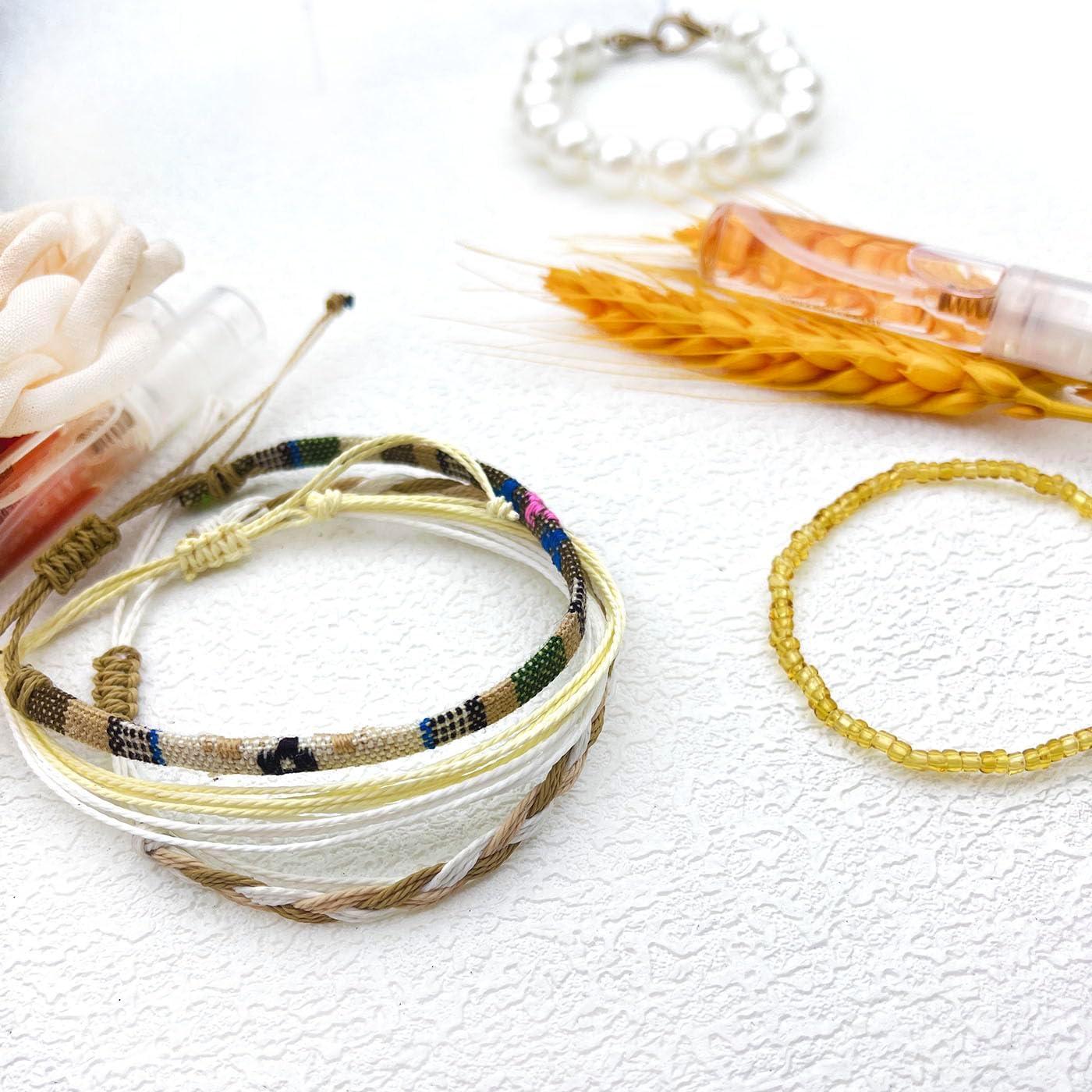 Pulsera de Tobillo Boho Surfista Hecha a Mano Ajustable