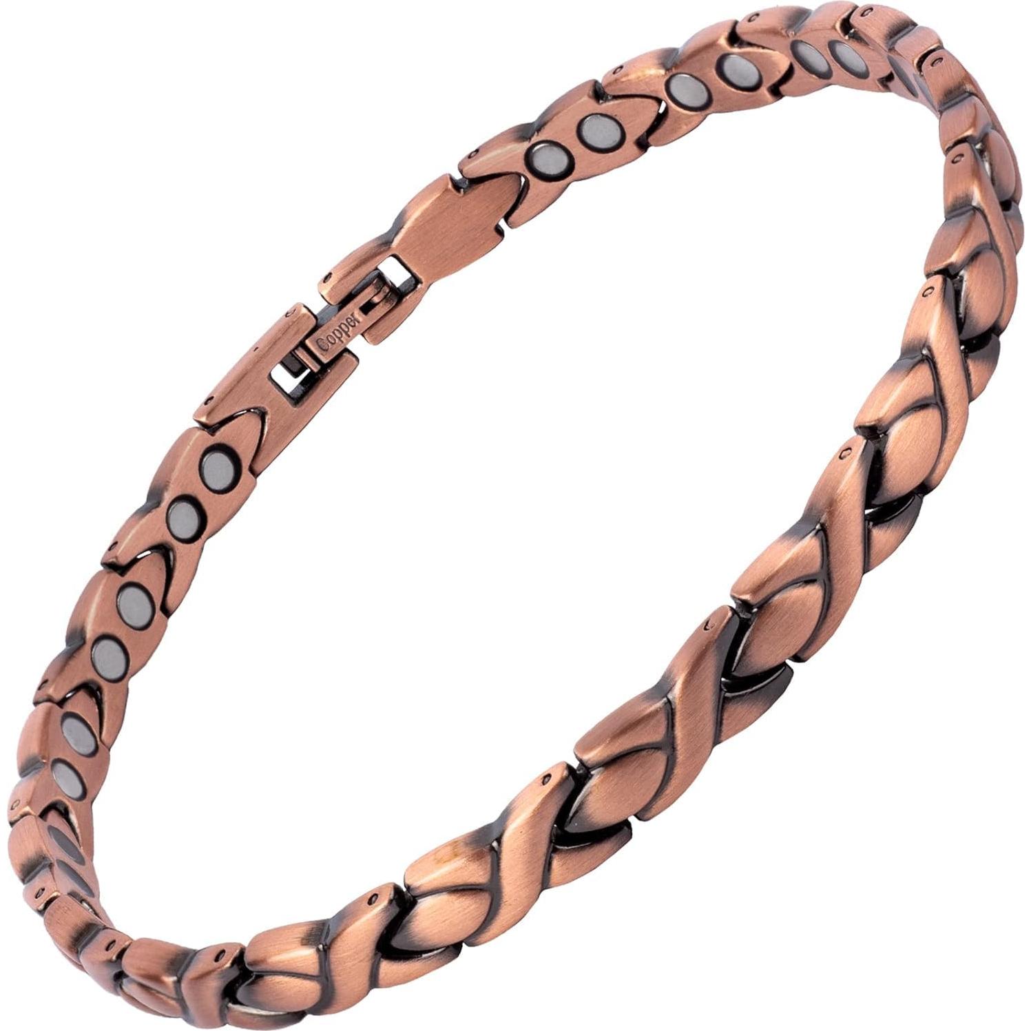 Tobillera Magnética de Cobre MagnetRX para Mujeres - 26.5 cm