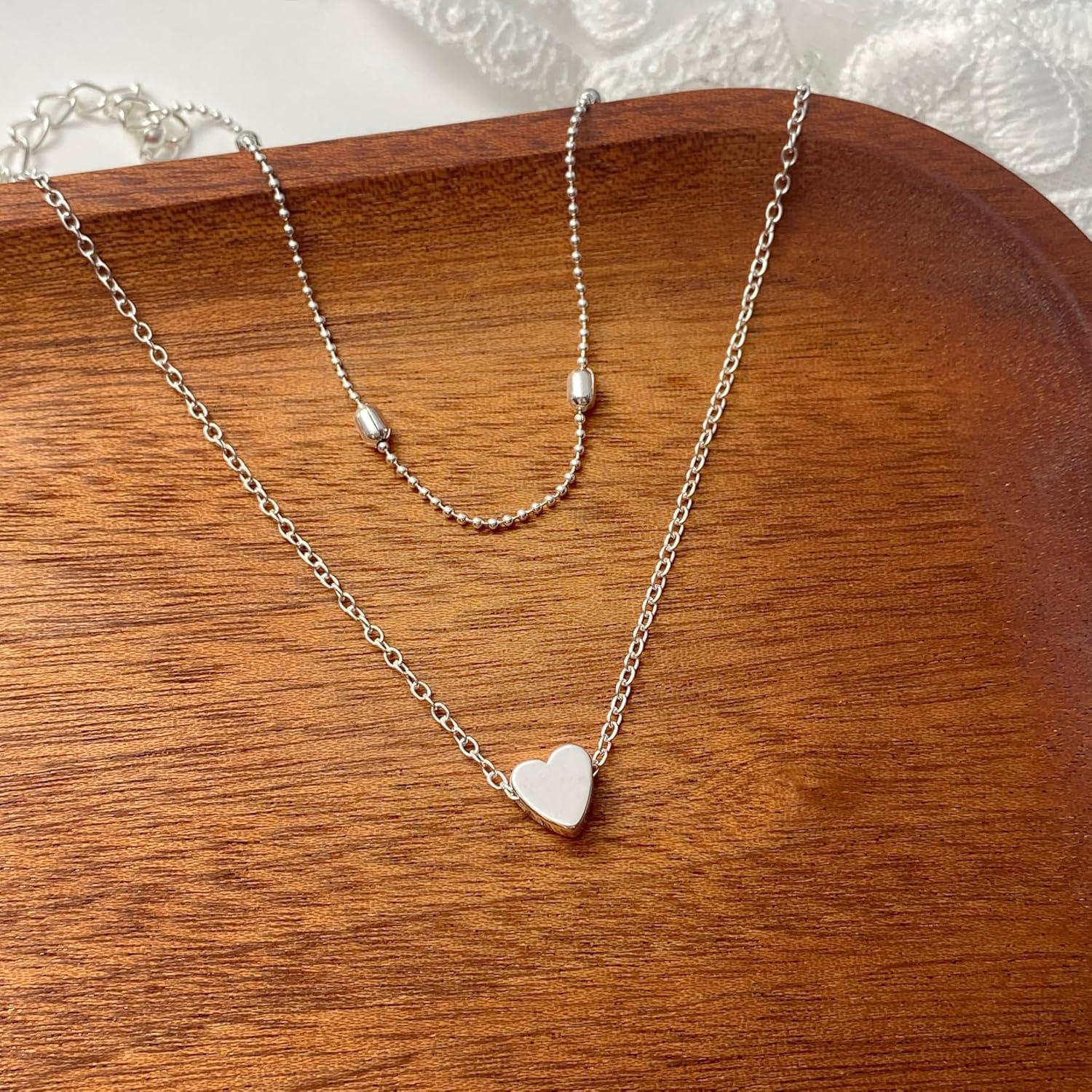 Pulsera de Tobillo en Capas Artmiss para Mujeres con Corazón