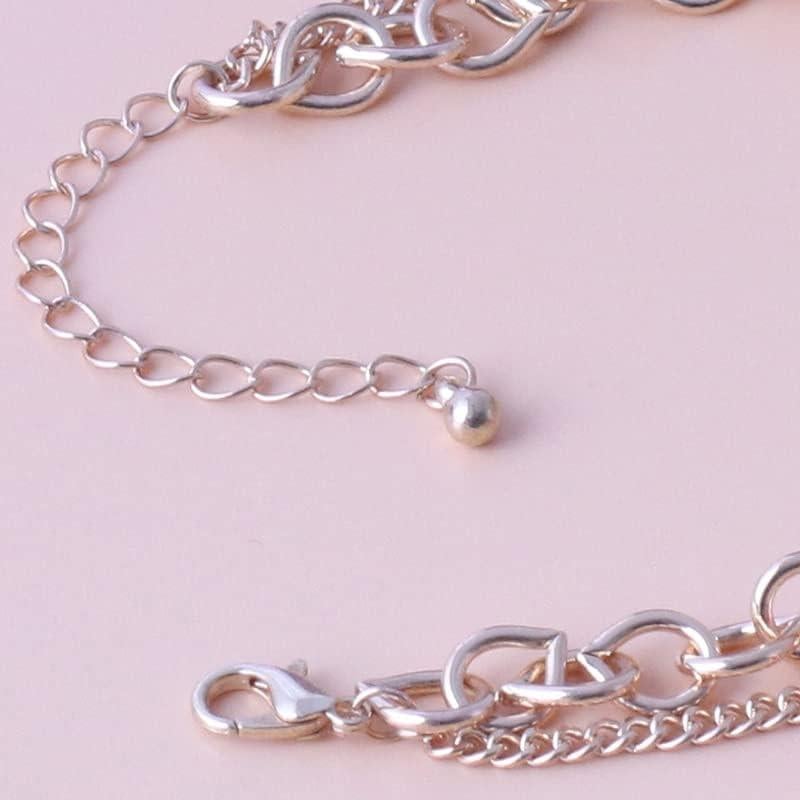 Pulsera Tobillera Doble Capa Rrdaily Hongo Roja 18cm