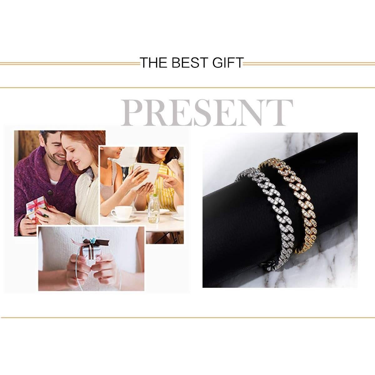 Tobilleras de Oro 14K TOPGRILLZ Eslabones Cubanos 8mm