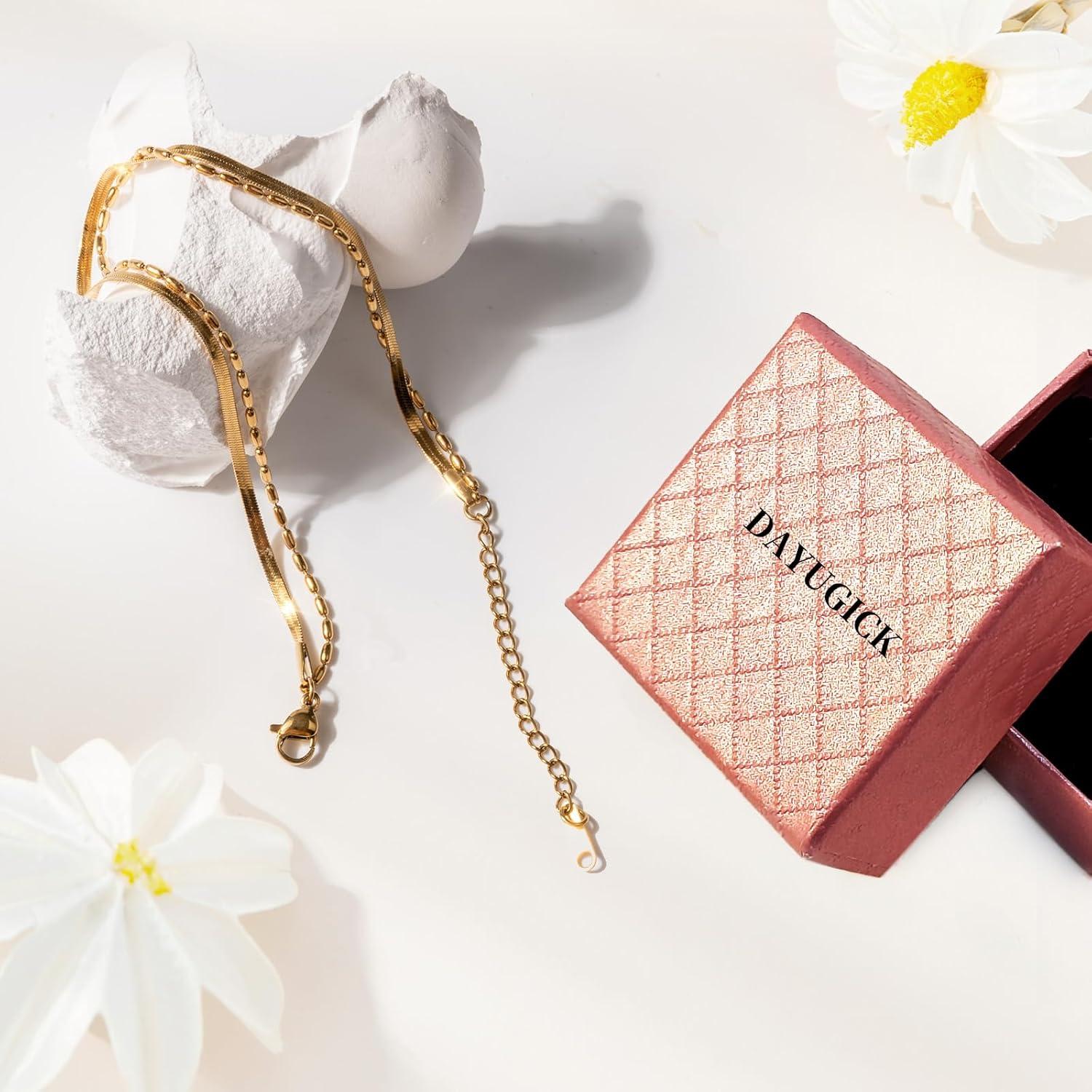 Tobilleras de Oro 18K para Mujeres - Pulsera de Tobillo Ajustable