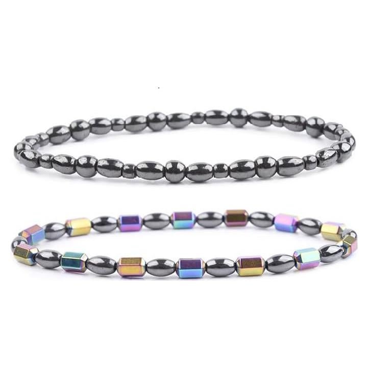 Tobilleras de Hematita Yocoyee 2 Piezas Alivio Dolor Articular