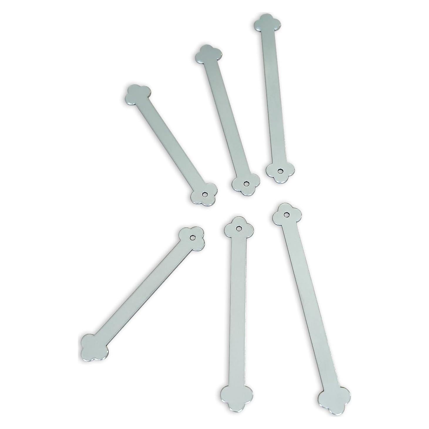 Permanentes para Cuellos de Camisas de Vestir ThreeLeaves - 24 Piezas de Acero Inoxidable