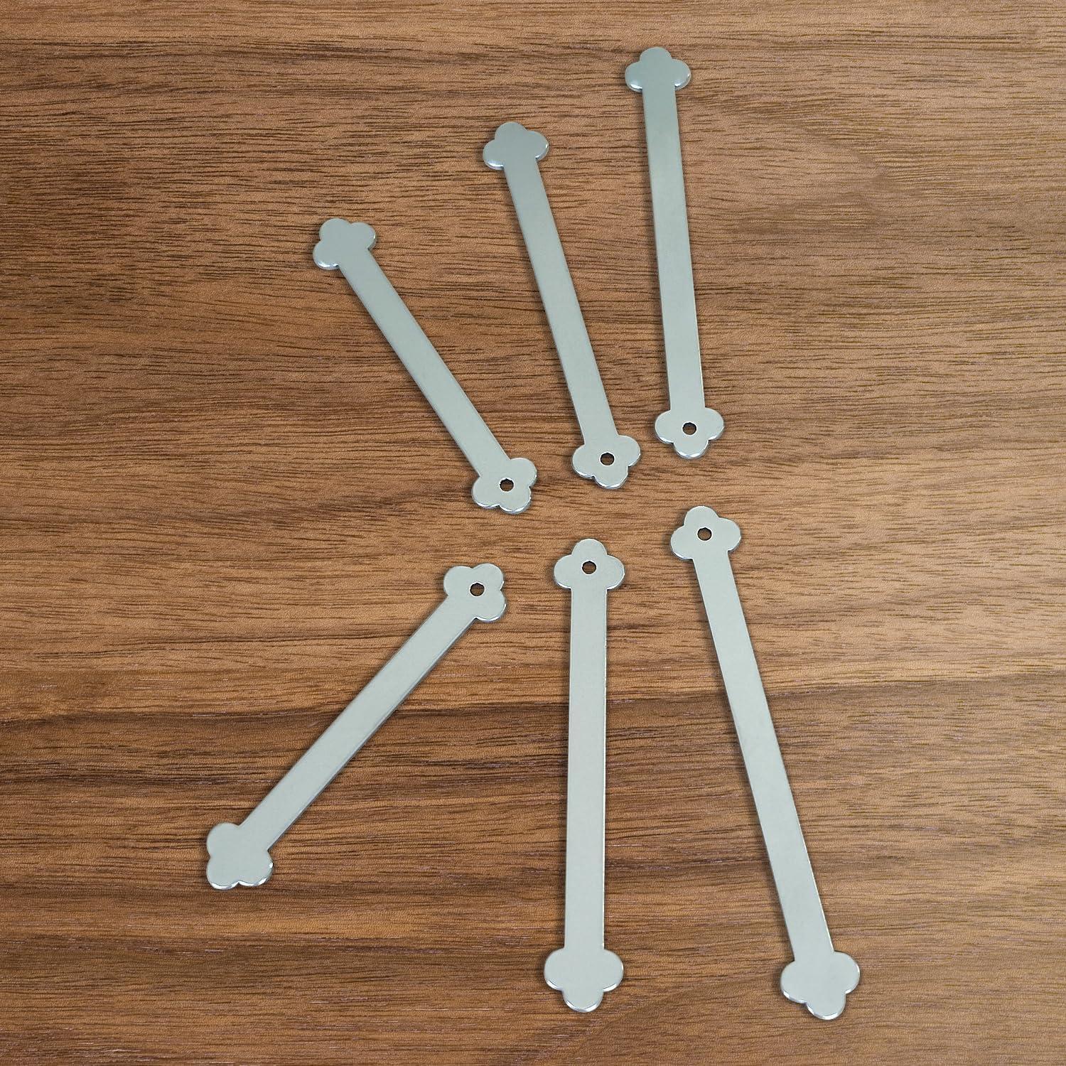 Permanentes para Cuellos de Camisas de Vestir ThreeLeaves - 24 Piezas de Acero Inoxidable