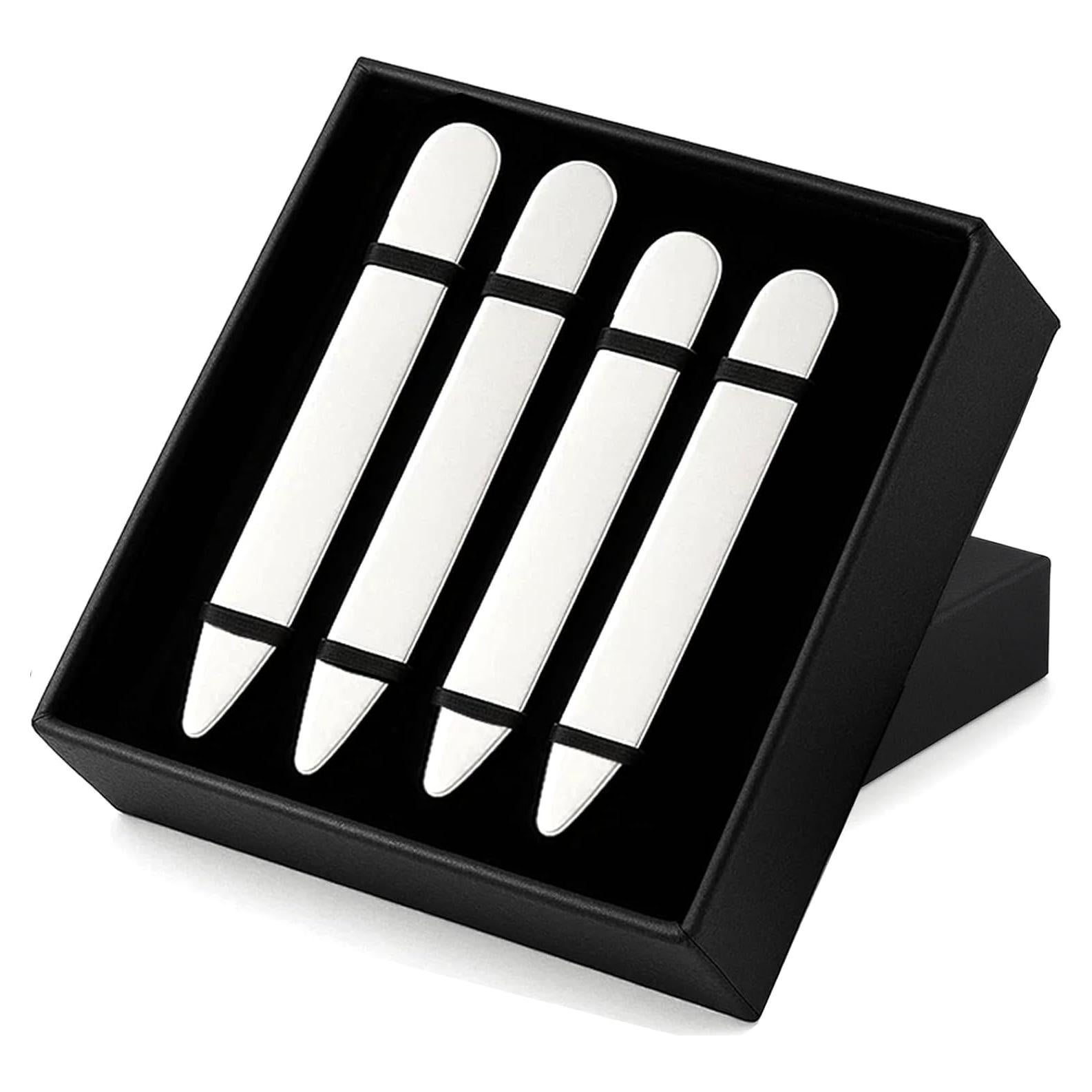 Refuerzos de Cuello de Acero Inoxidable AOLVO - 6 Piezas