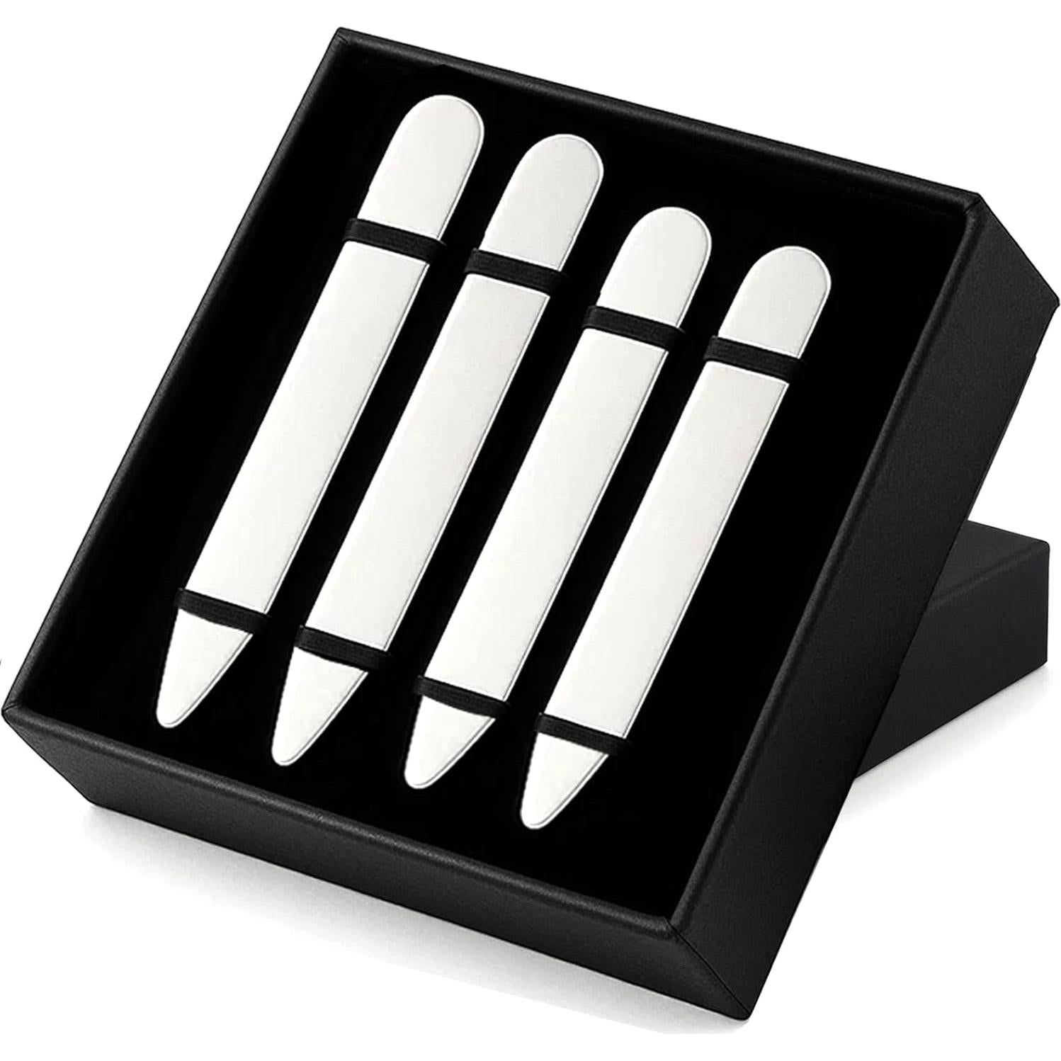 Refuerzos de Cuello de Acero Inoxidable AOLVO - 6 Piezas