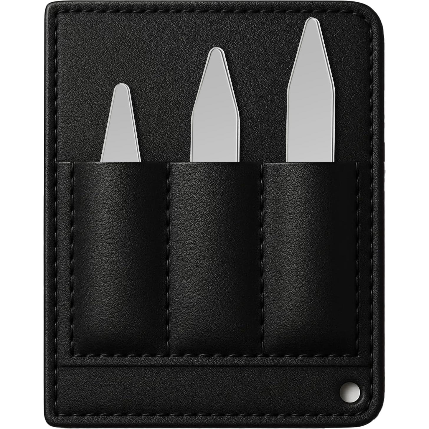 Refuerzos de Cuello de Acero Inoxidable AOLVO - 6 Piezas