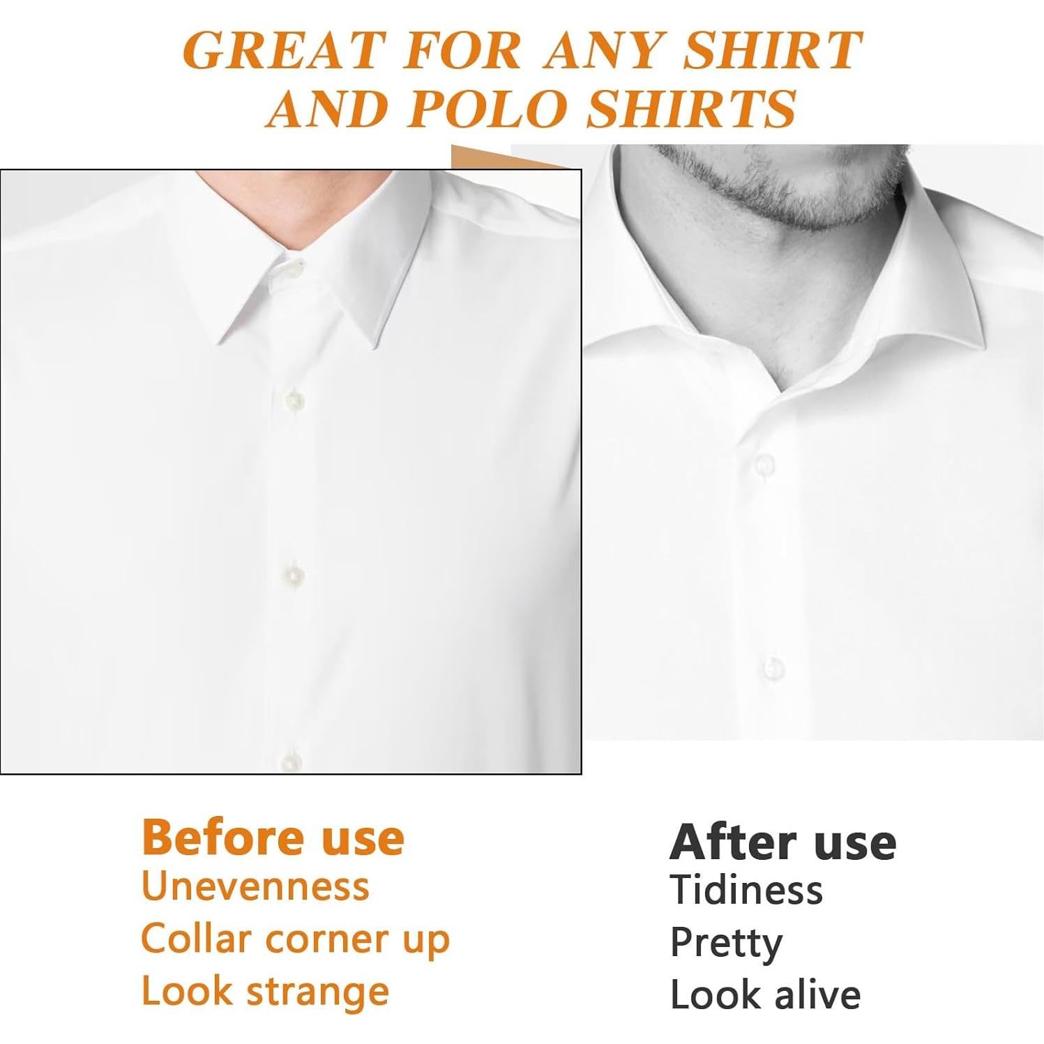 100 Puntos de Cuello Triangulares para Camisas Polo Guduling