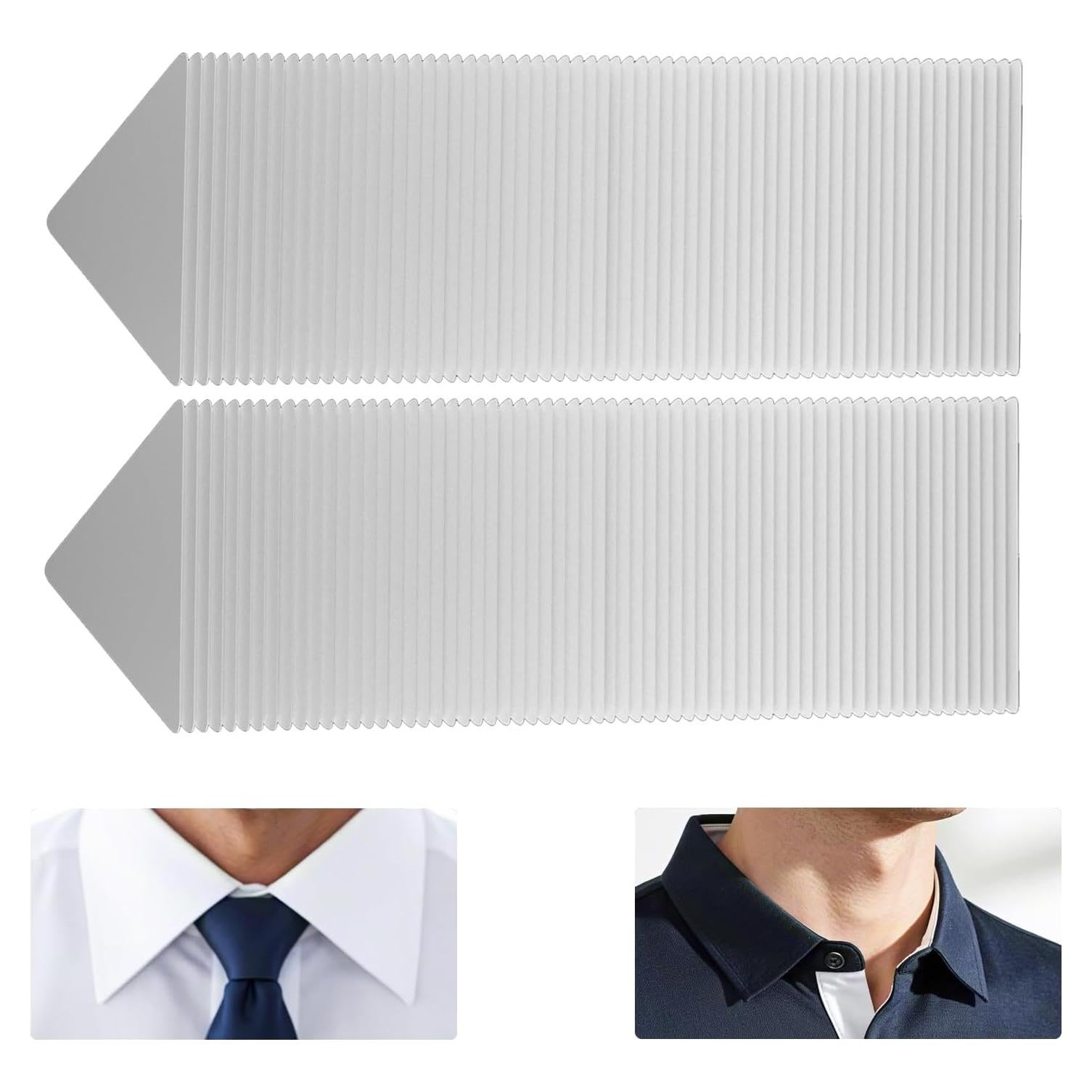 Permanentes para Cuellos de Camisas Kelyva 120PCS PVC Transparente