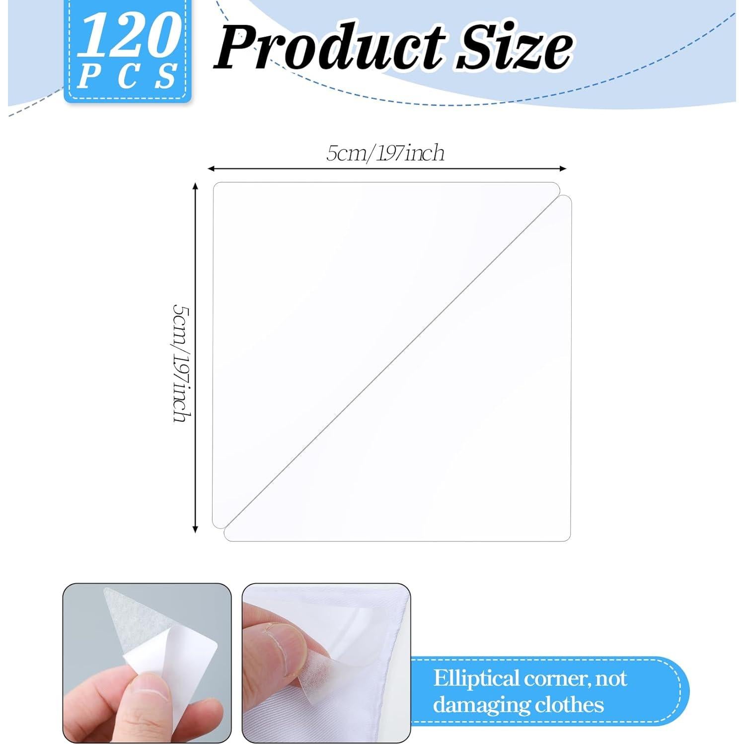 120 Soportes de Cuello Autoadhesivos ValueBargain para Camisas