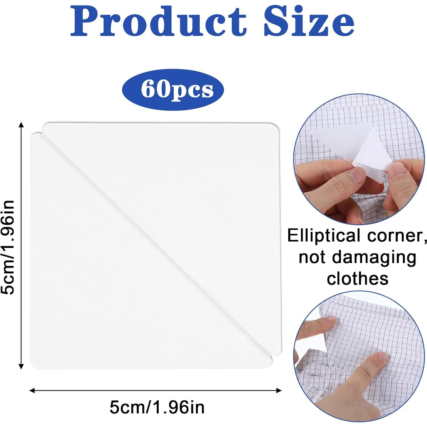 60 Soportes de Cuello Reutilizables Quilax para Camisas de Hombre