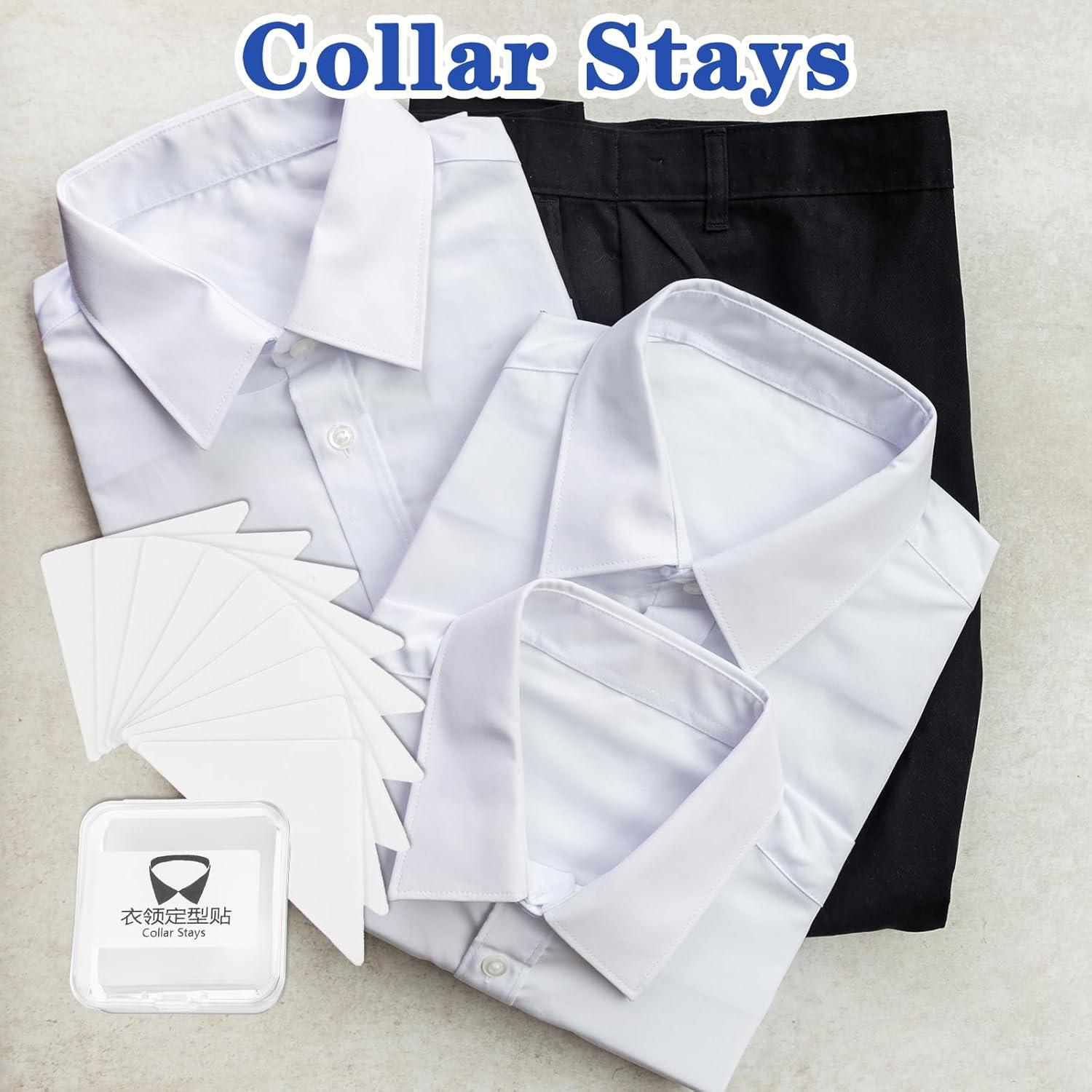 60 Soportes de Cuello Reutilizables Quilax para Camisas de Hombre