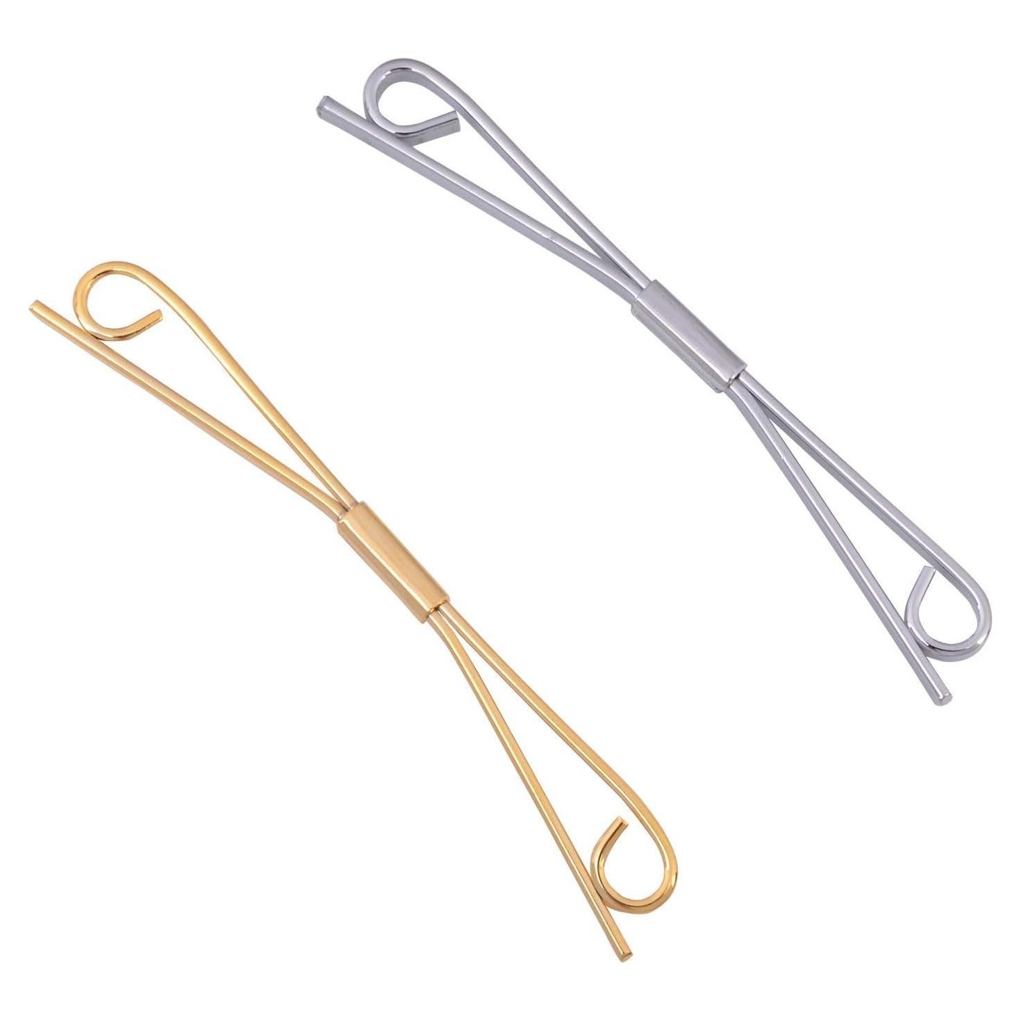 2 Clips de Corbata Pajarita Canjoyn - 62mm Elegantes