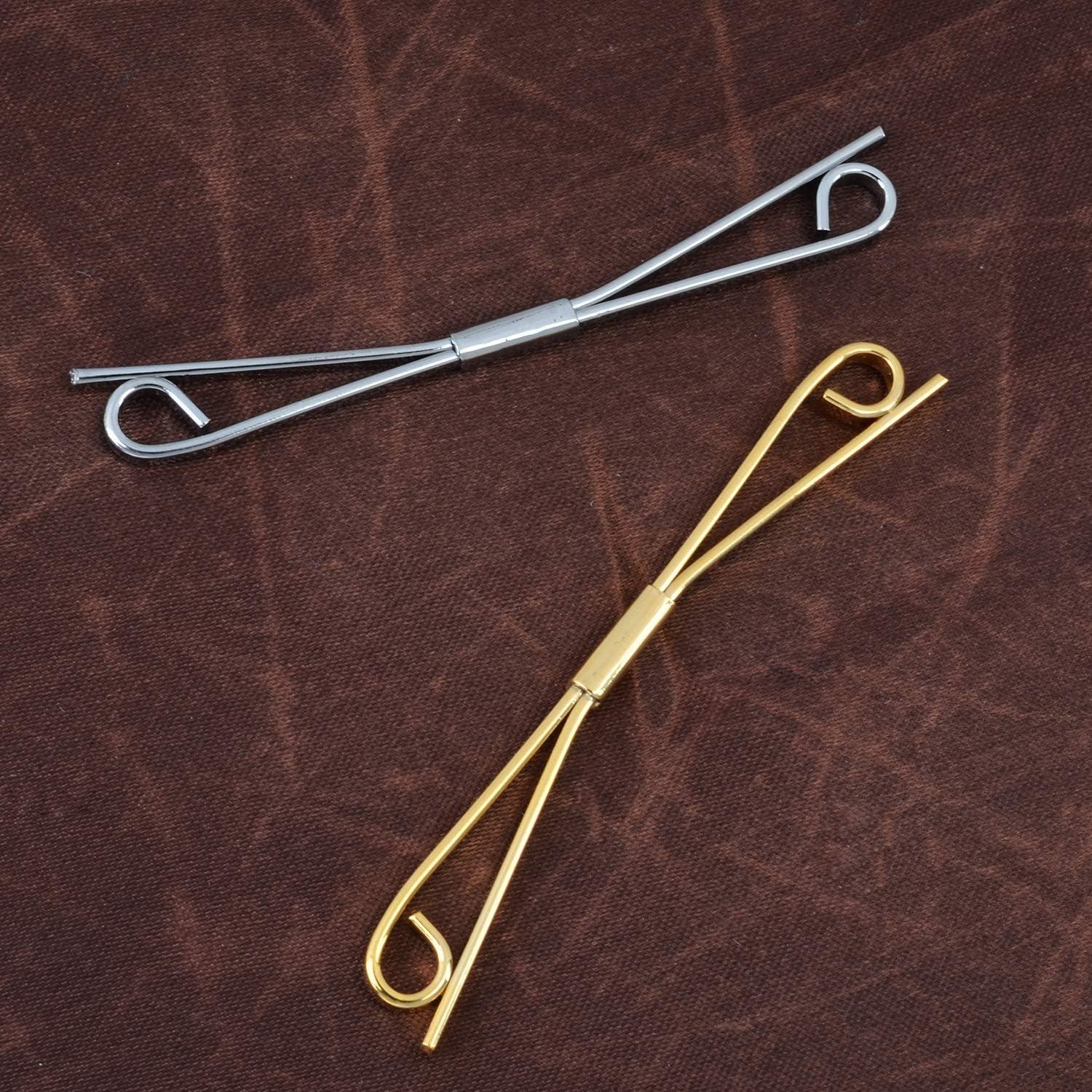 2 Clips de Corbata Pajarita Canjoyn - 62mm Elegantes