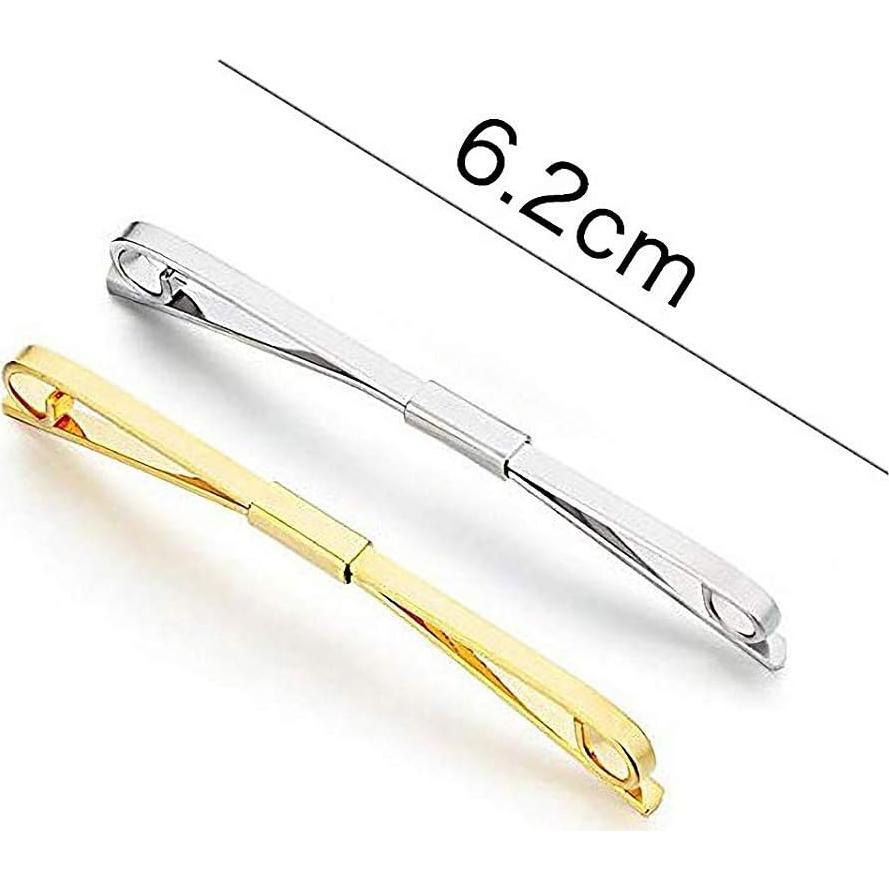 2 Clips de Corbata Pajarita Canjoyn - 62mm Elegantes