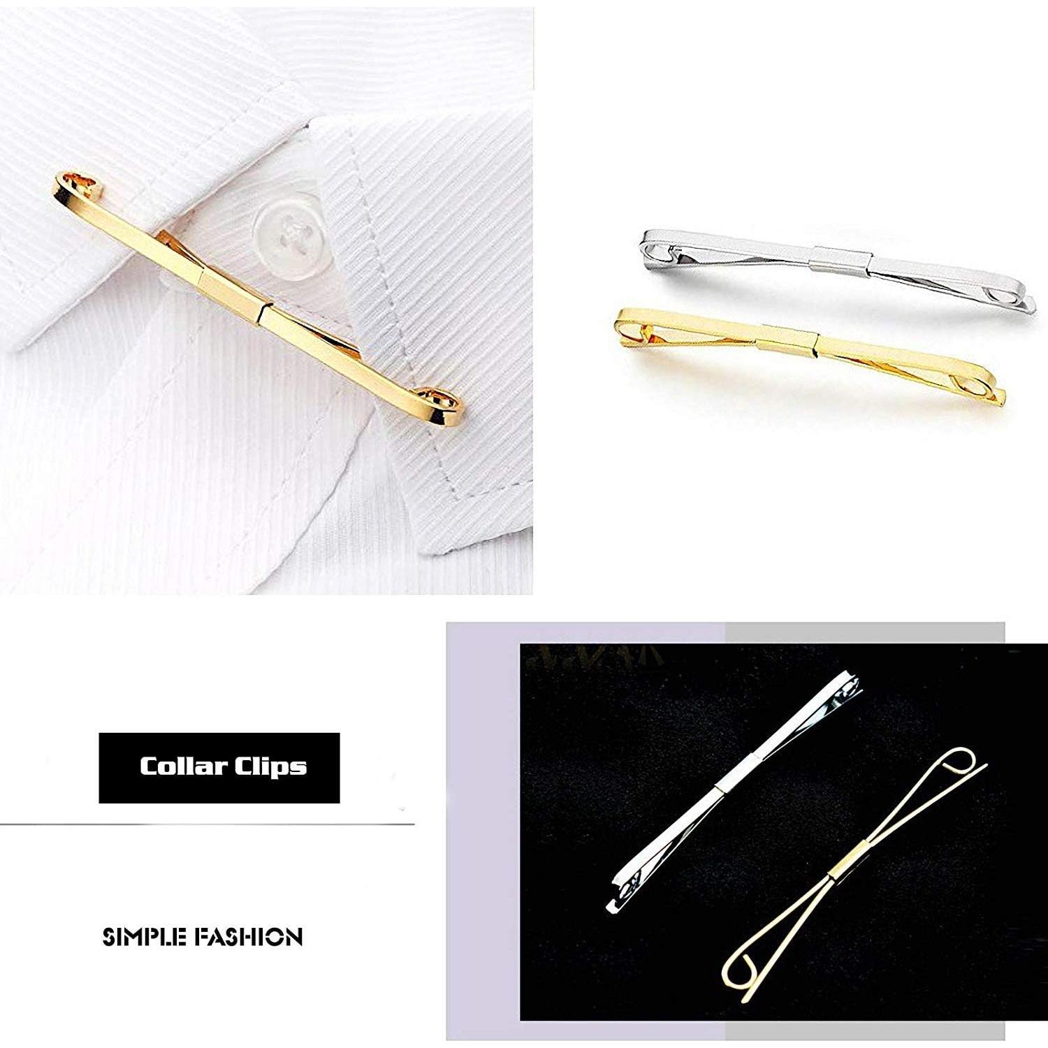 2 Clips de Corbata Pajarita Canjoyn - 62mm Elegantes