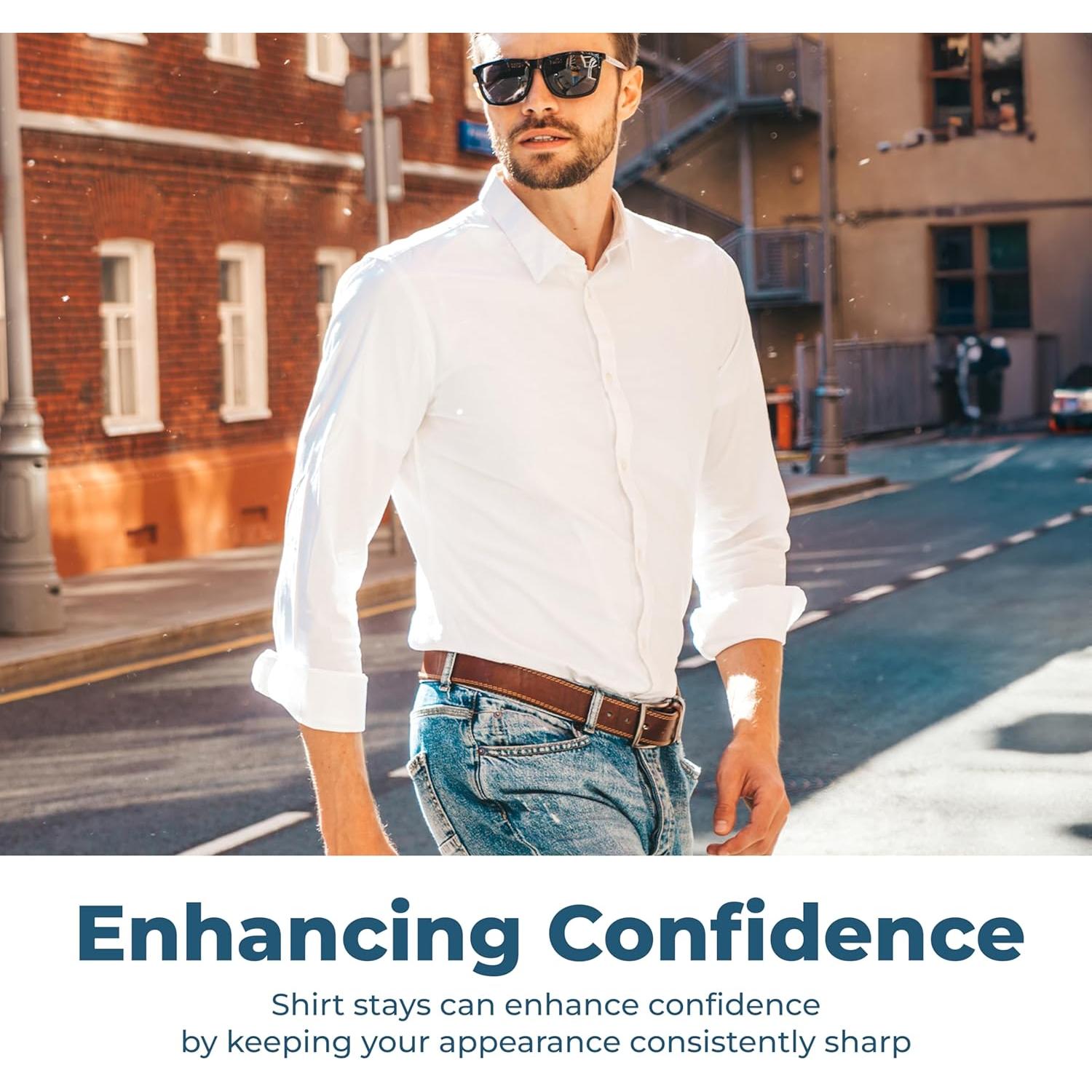 Soportes de Camisa Militar Net Focus para Hombres - 2 Piezas Ajustables