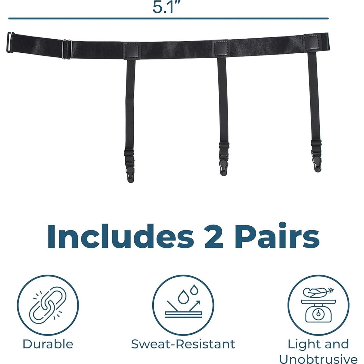 Soportes de Camisa Militar Net Focus para Hombres - 2 Piezas Ajustables