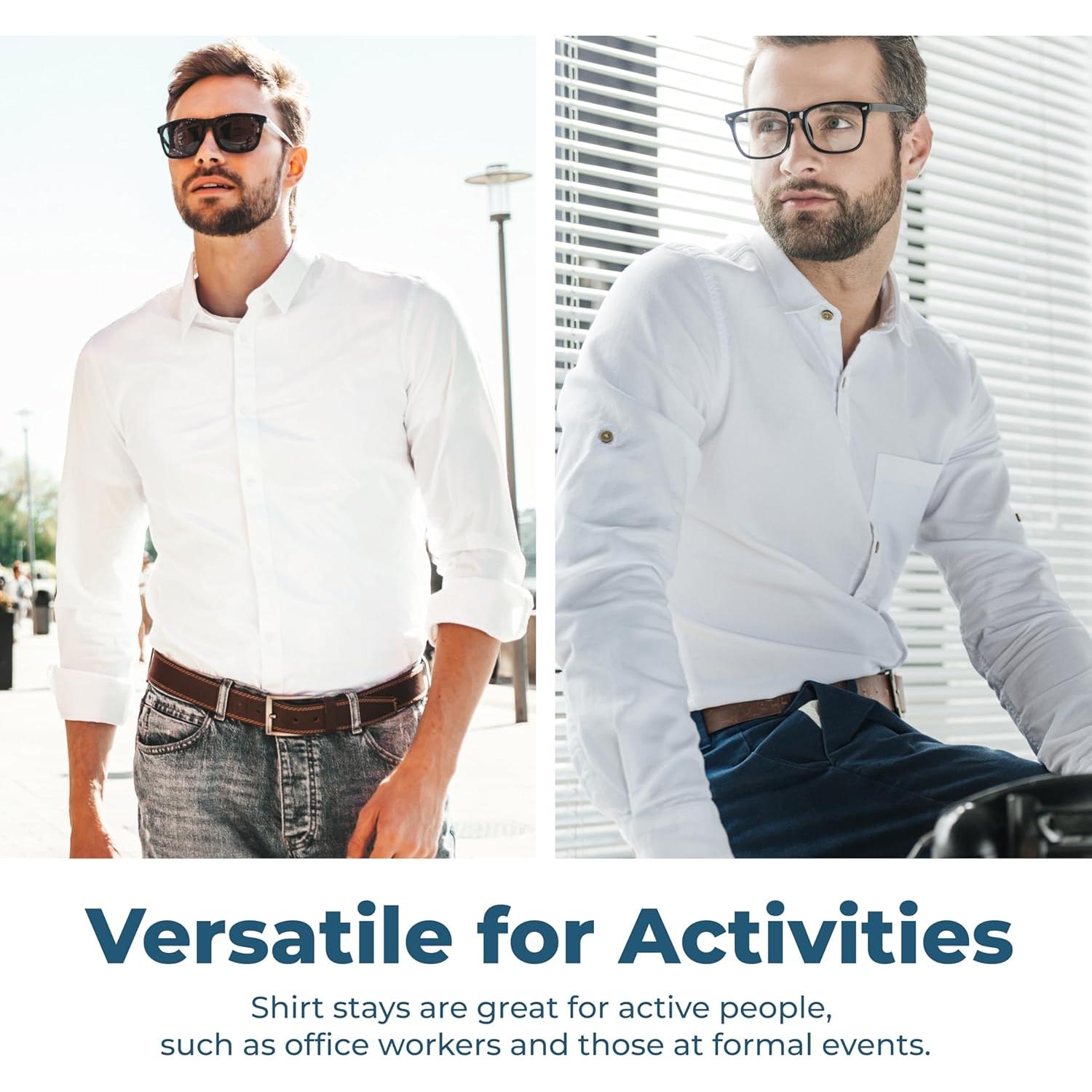 Soportes de Camisa Militar Net Focus para Hombres - 2 Piezas Ajustables