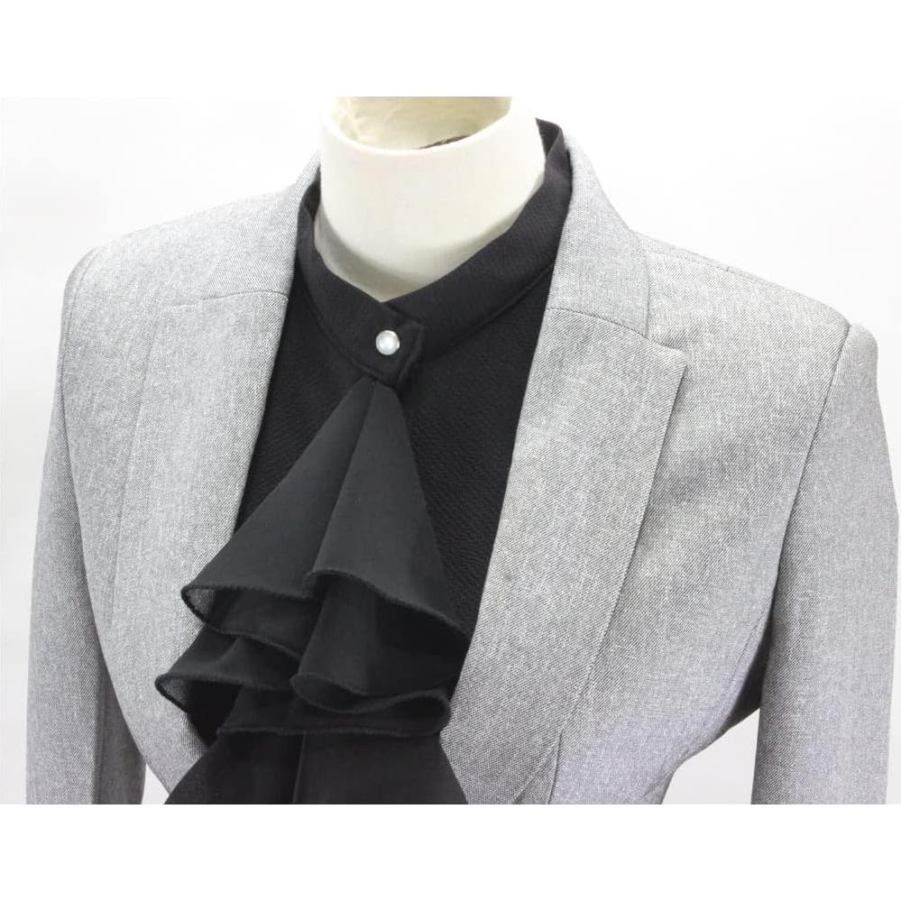 Collar de Raso Desmontable Negro MYAYD para Hombres 42cm