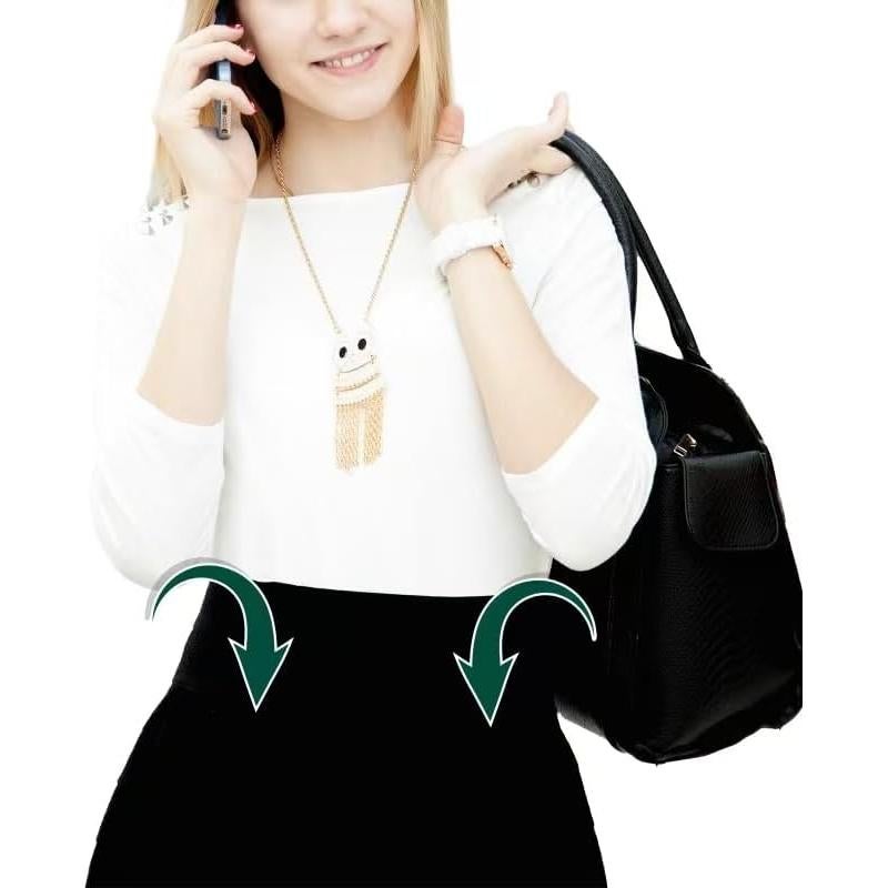 Soportes de Camisa Ocultos KONNITIHA para Hombres - 2 Pares Ajustables