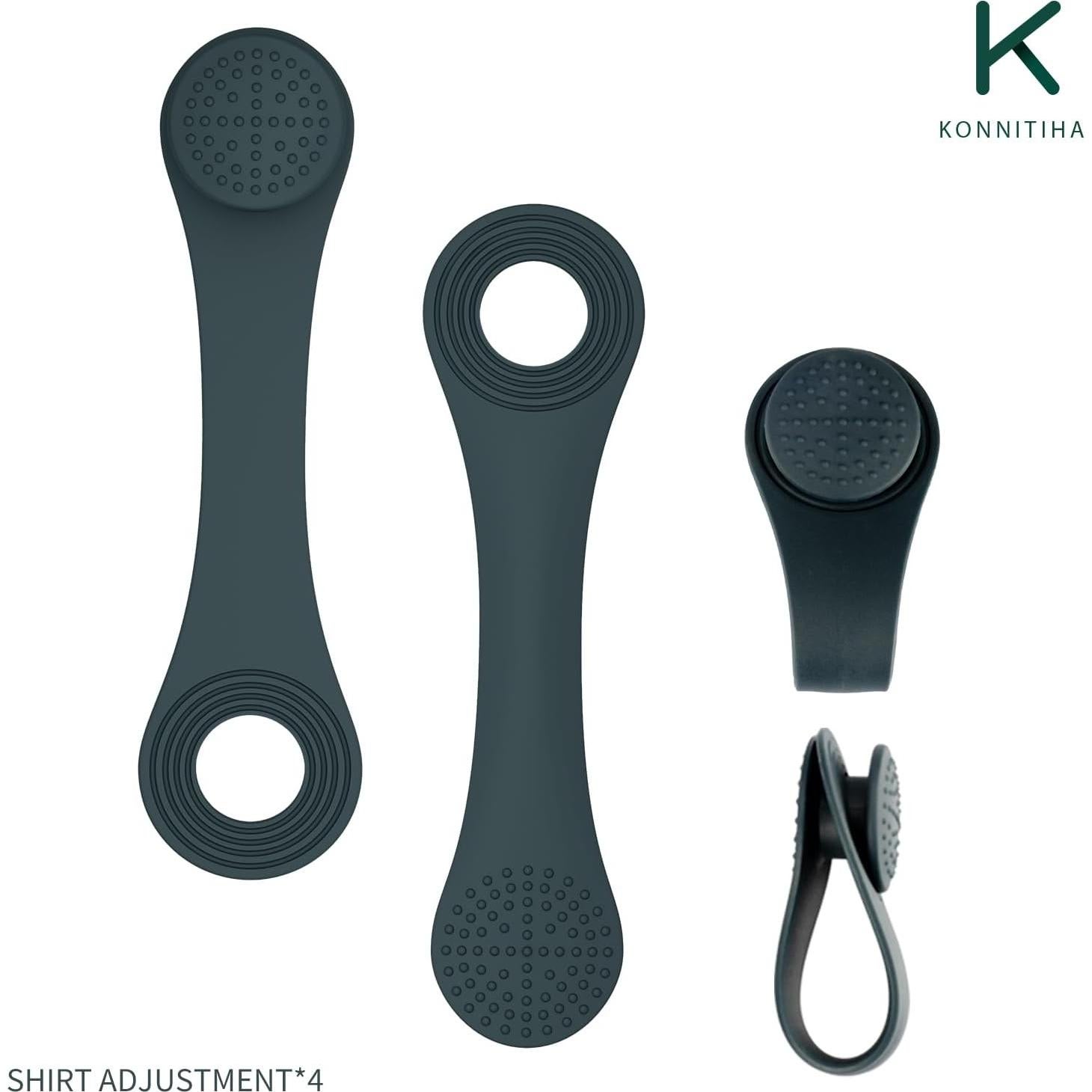 Soportes de Camisa Ocultos KONNITIHA para Hombres - 2 Pares Ajustables