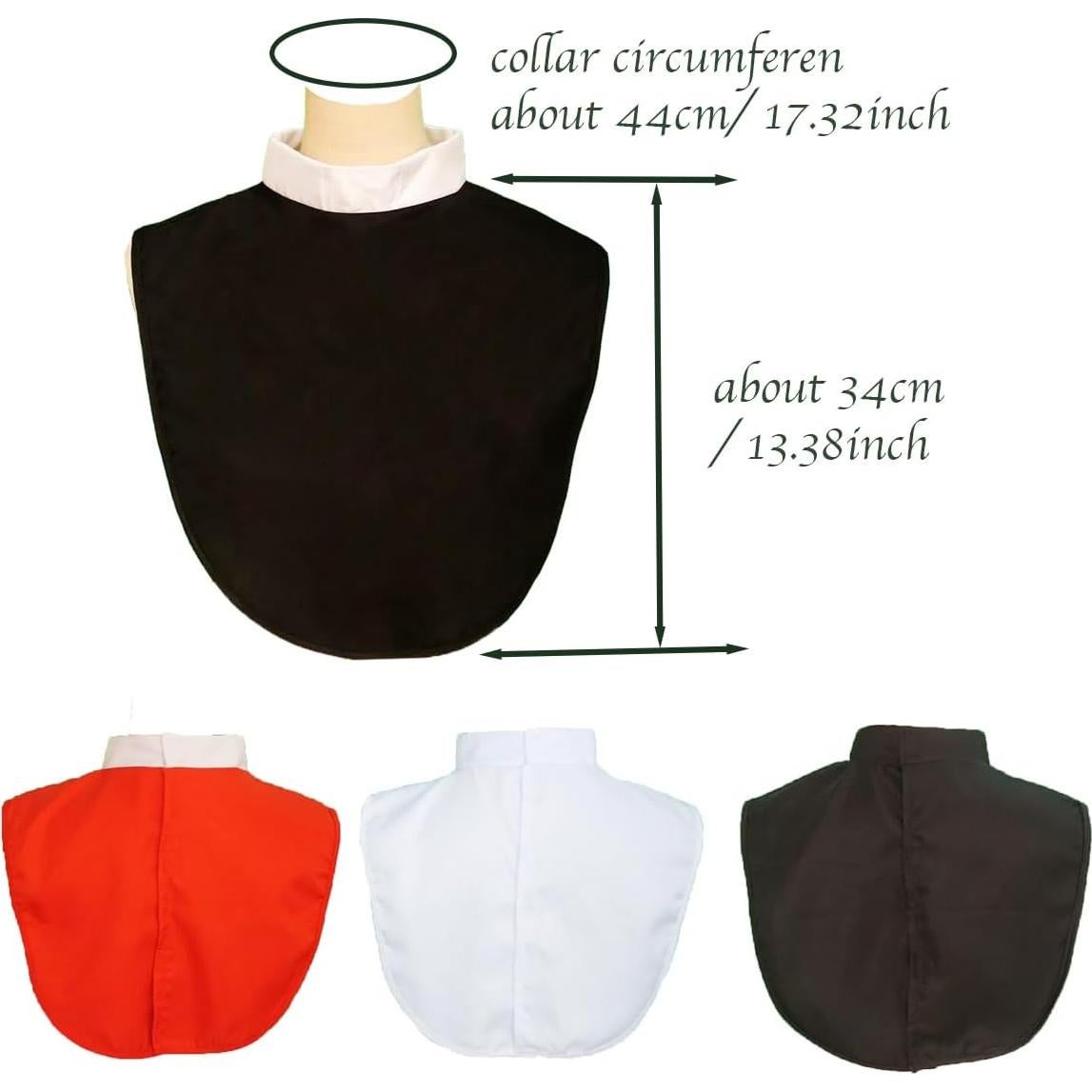 Disfraz Clerical Unisex Dickey Rojo para Pastor - Talla Única